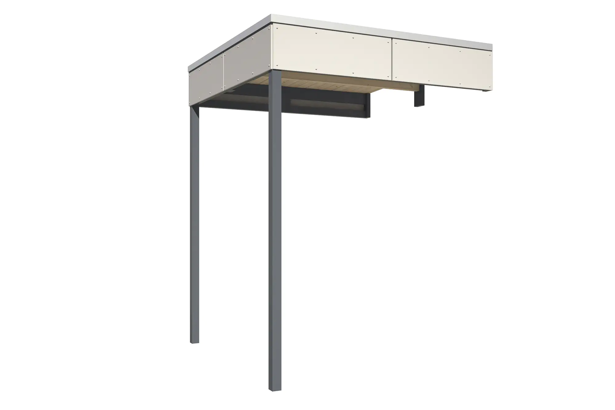 SKAN HOLZ Seitliche Überdachung für CrossCube 168 x 169 cm Gr. 2 Telegrau SKAN HOLZ Seitliche Überdachung für CrossCube 168 x 169 cm Gr. 2 Telegrau