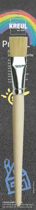 Kreul Pinsel für Streety Straßenmalfarbe Borste flach Gr. 20