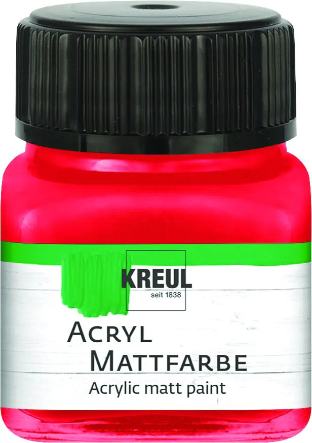 Kreul Acryl Mattfarbe rot 20 ml