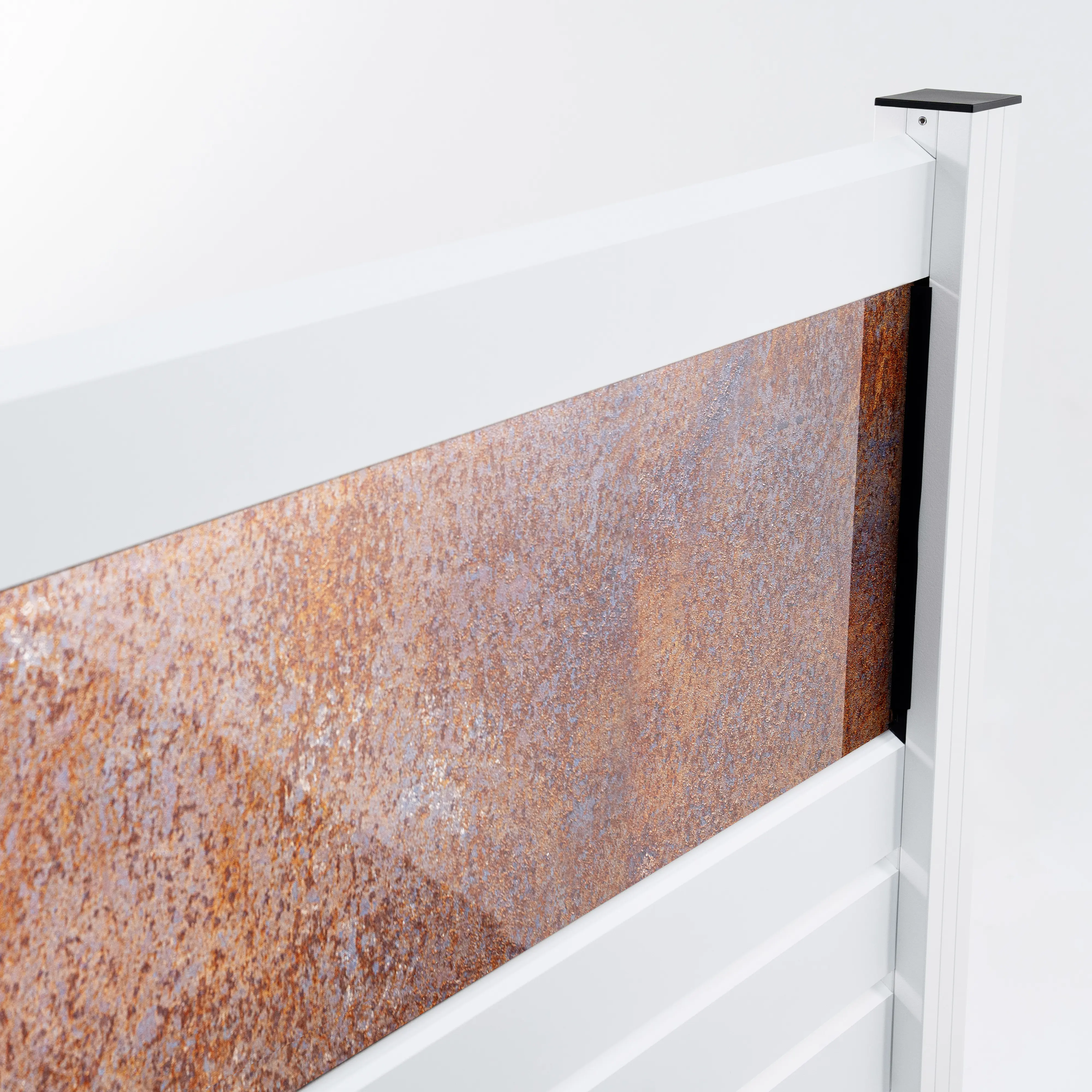 Ambiente Alu-Zaun Erweiterungsset Rhombus MINI 187 x 124,2 cm weiß 