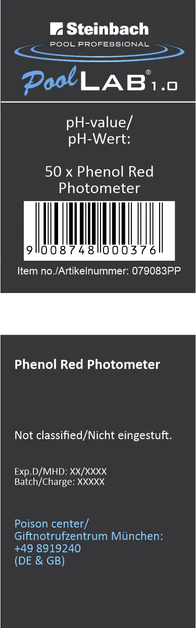 Steinbach Pool Professional Phenol Red Photometer Tabletten 50 Stück Steinbach Pool Professional Phenol Red Photometer Tabletten 50 Stück