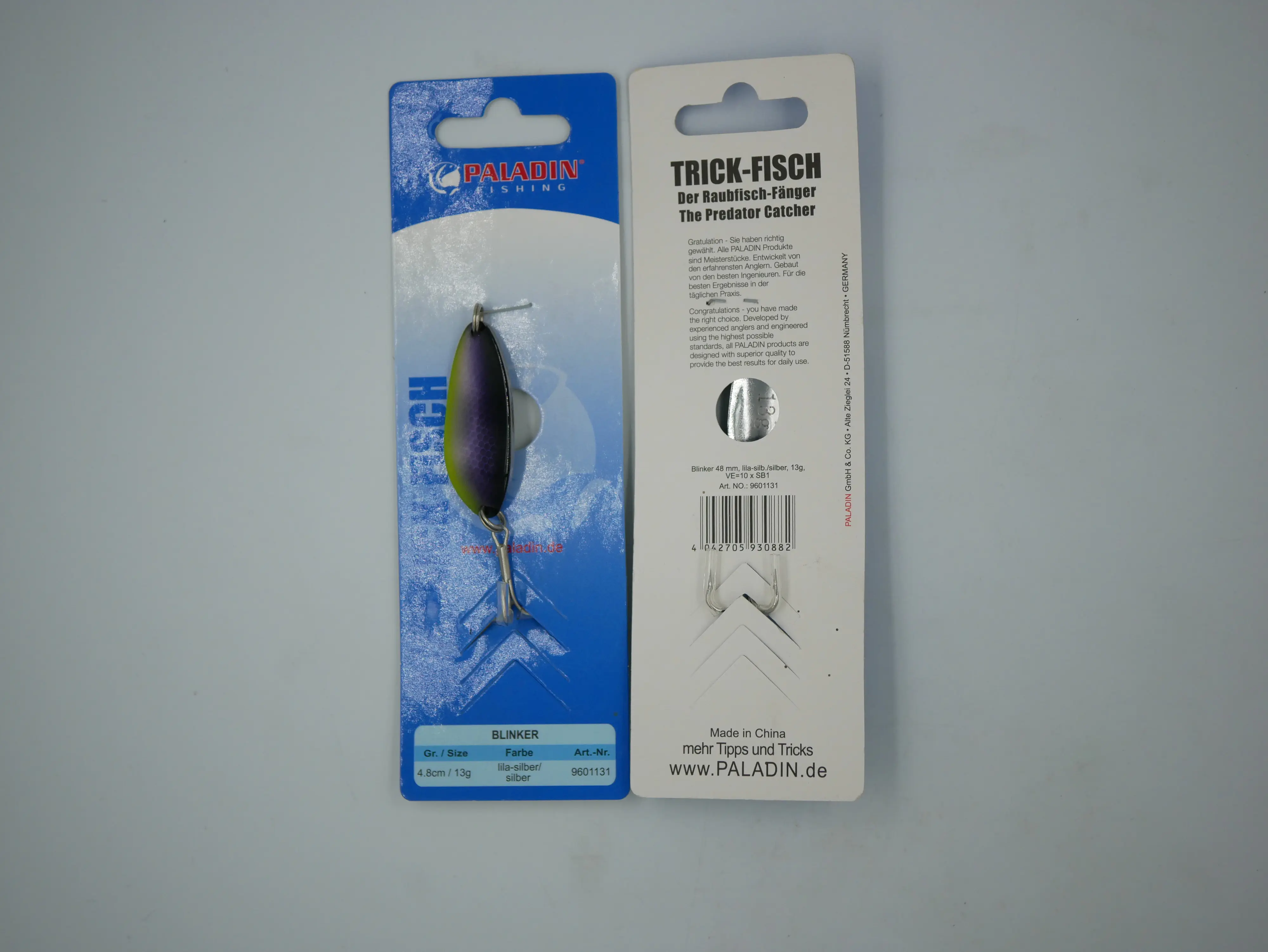 Paladin Kunstköder Blinker lila-silber 13g lila-silber/silber/13g/48mm