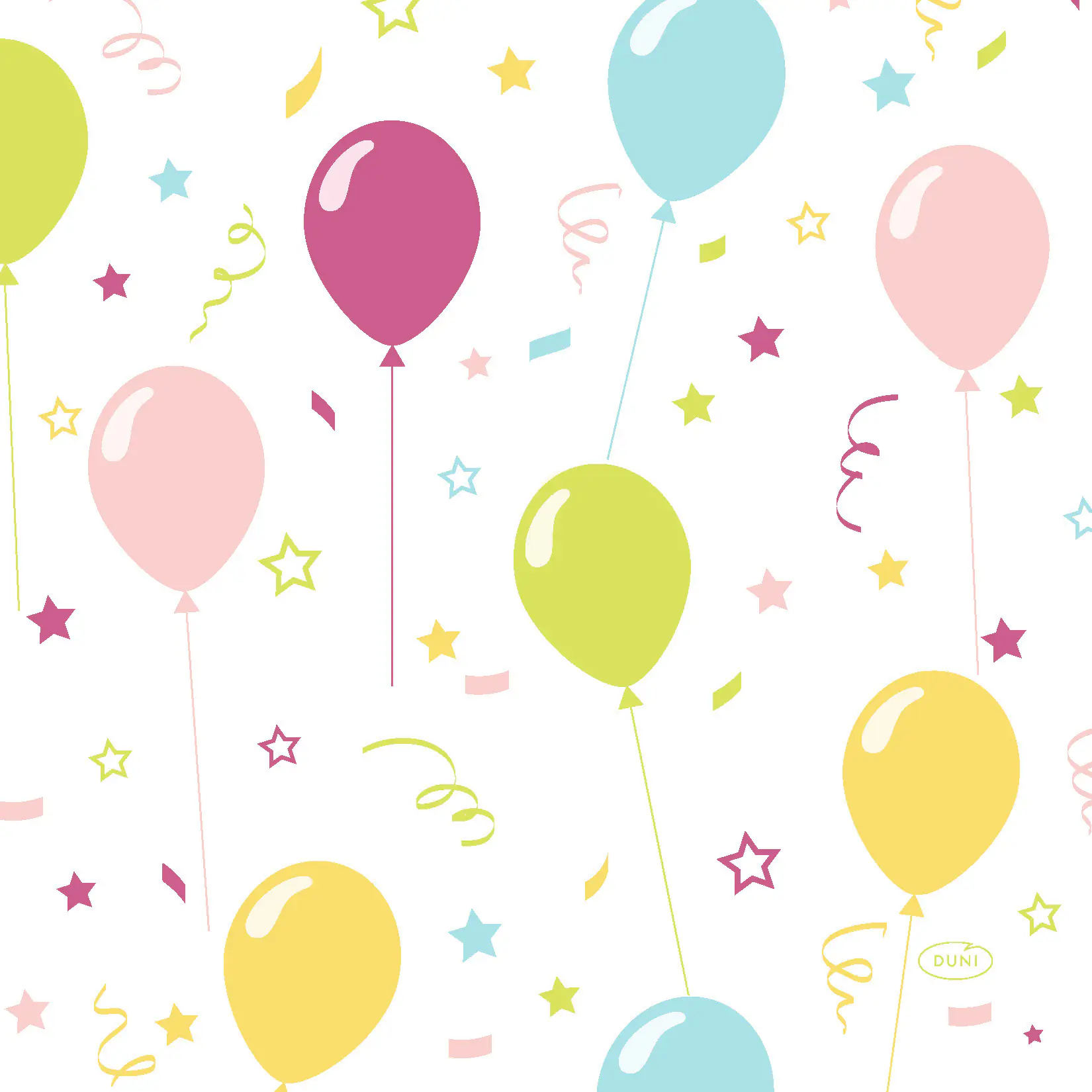 Duni Servietten Balloon Fun 33 x 33 cm - 20er Pack