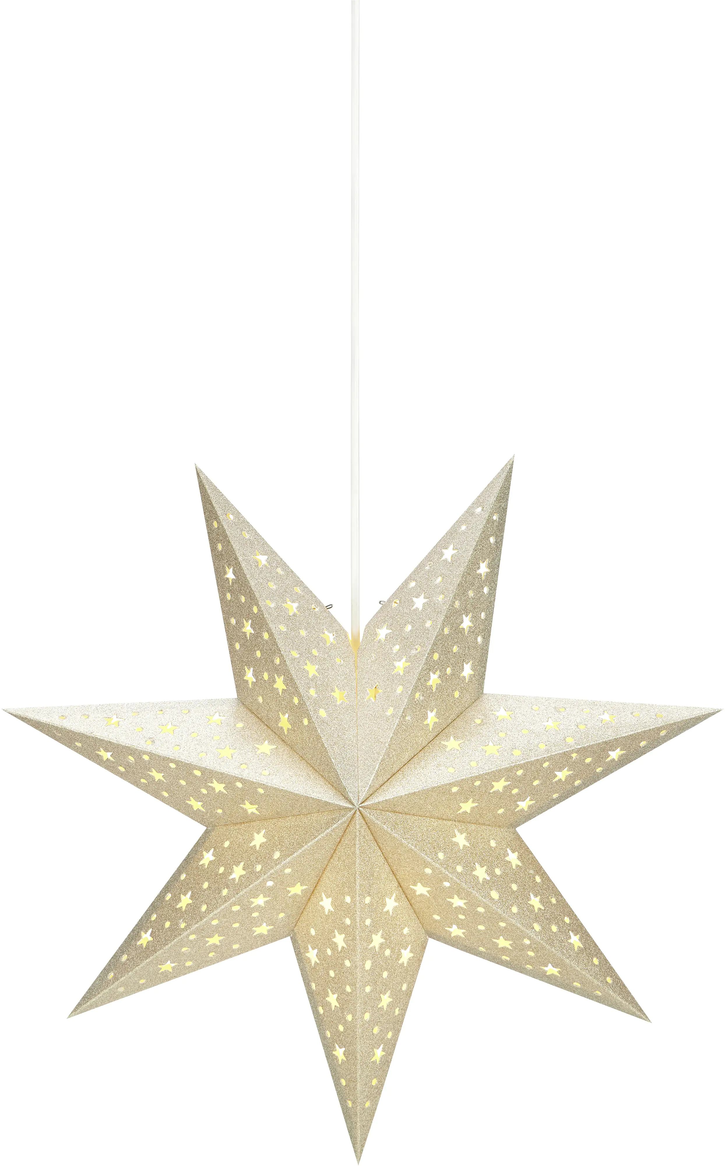 Markslöjd Papierstern Solvalla gold, Ø 45 cm