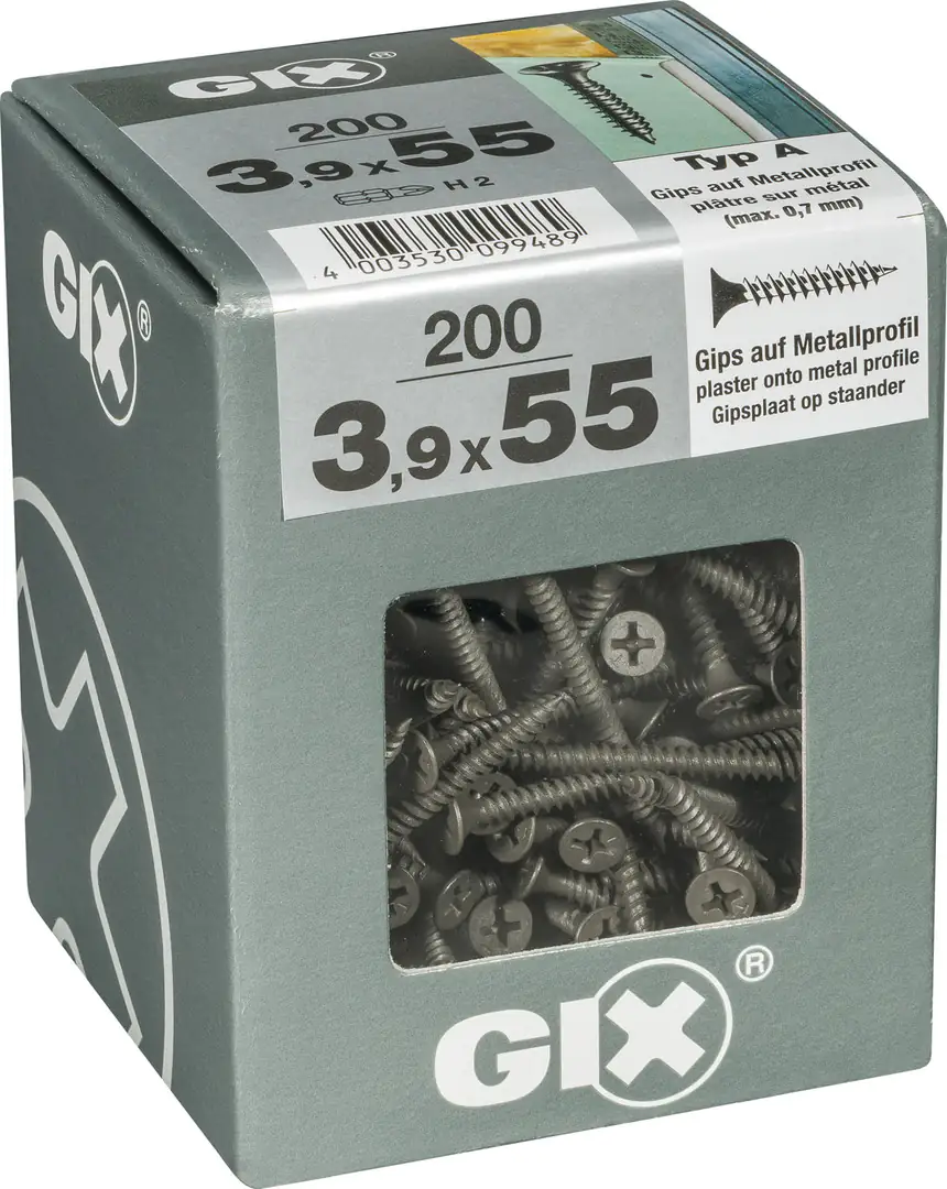 Spax Schnellbauschrauben 3.9 x 55 mm PH 2 Feingewinde - 200 Stk. Spax Schnellbauschrauben 3.9 x 55 mm PH 2 Feingewinde - 200 Stk.