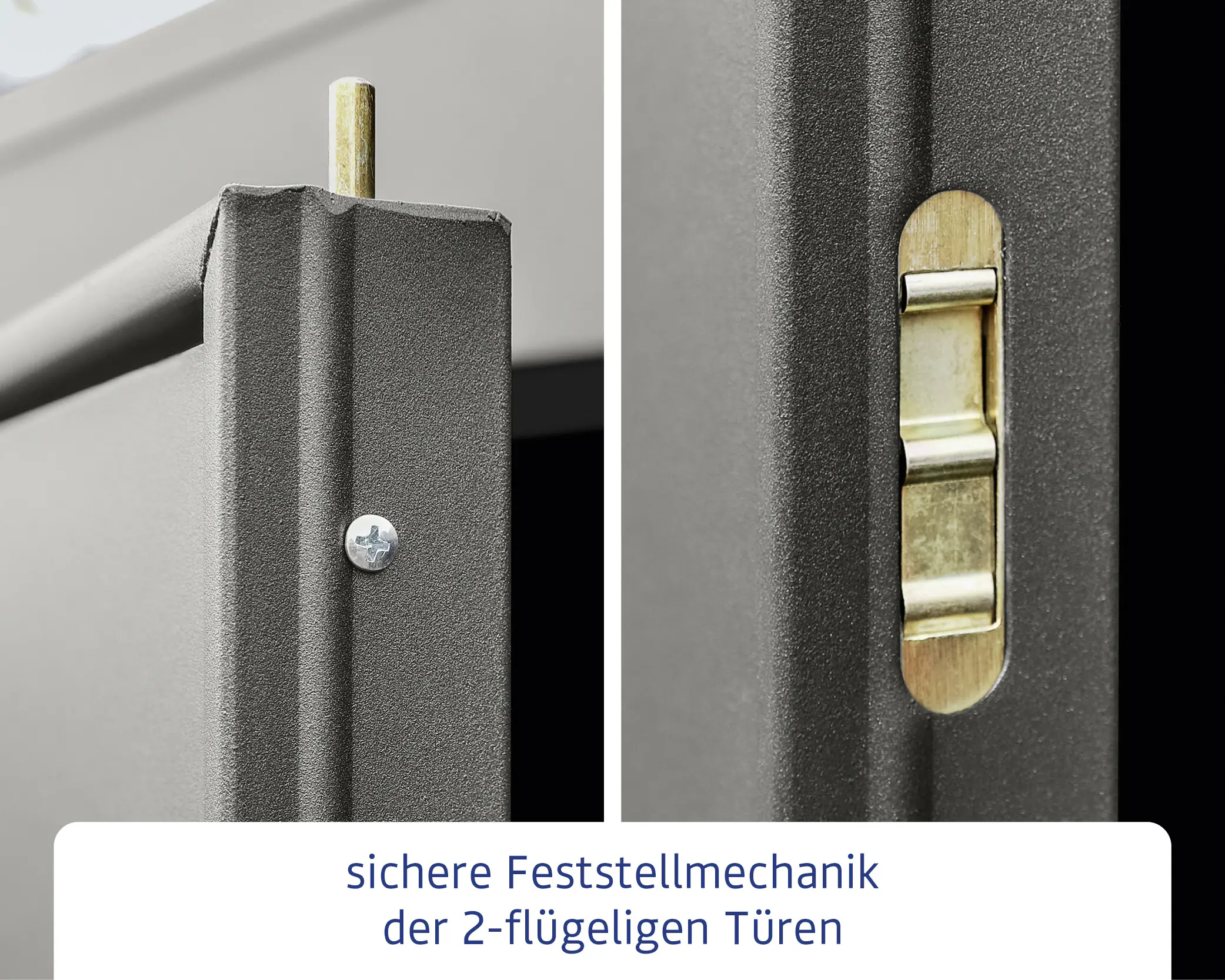 EcoStar Gerätehaus Elegant-P,Typ 3 312,7 x 283,4 x 232,3 cm graualuminium