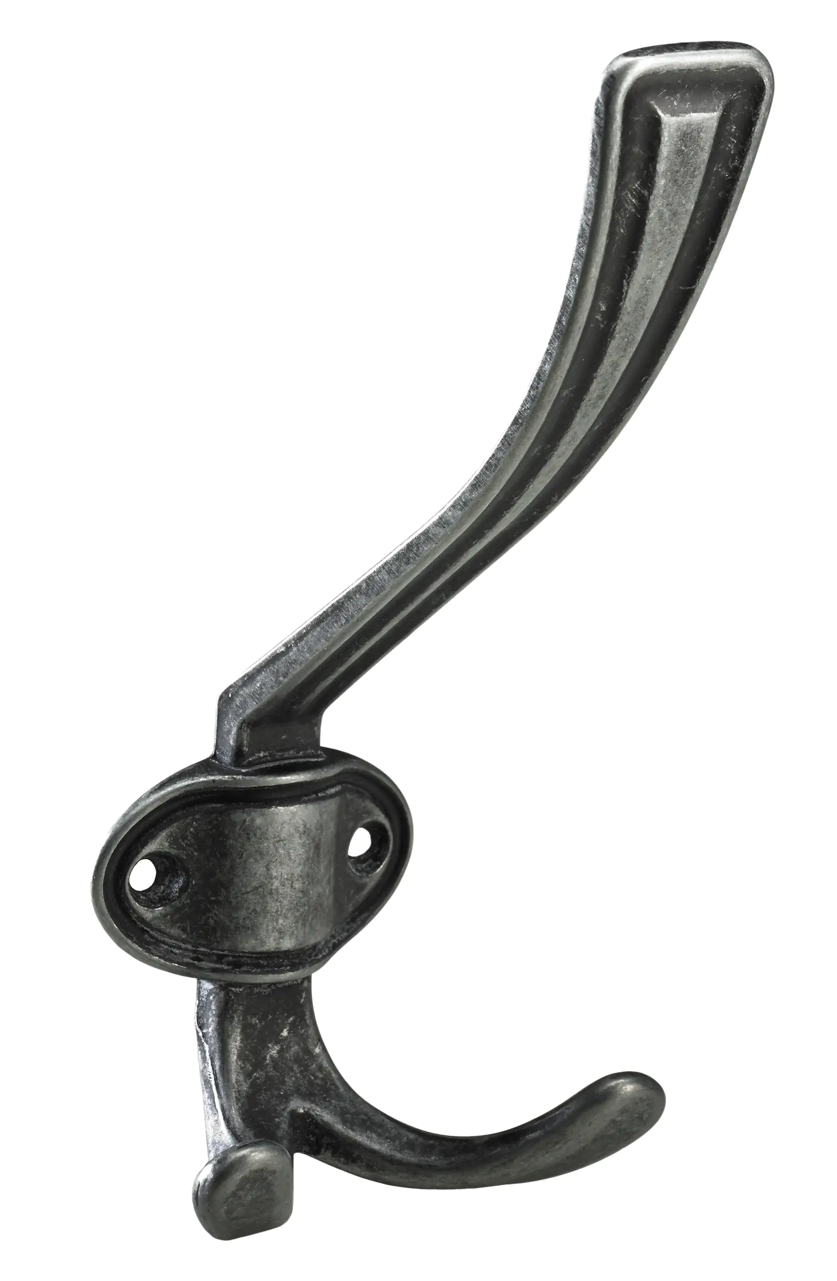 Hettich Hut- und Mantelhaken 15,5 x 6,8 x 8 cm  brüniert silber - 1 Stück