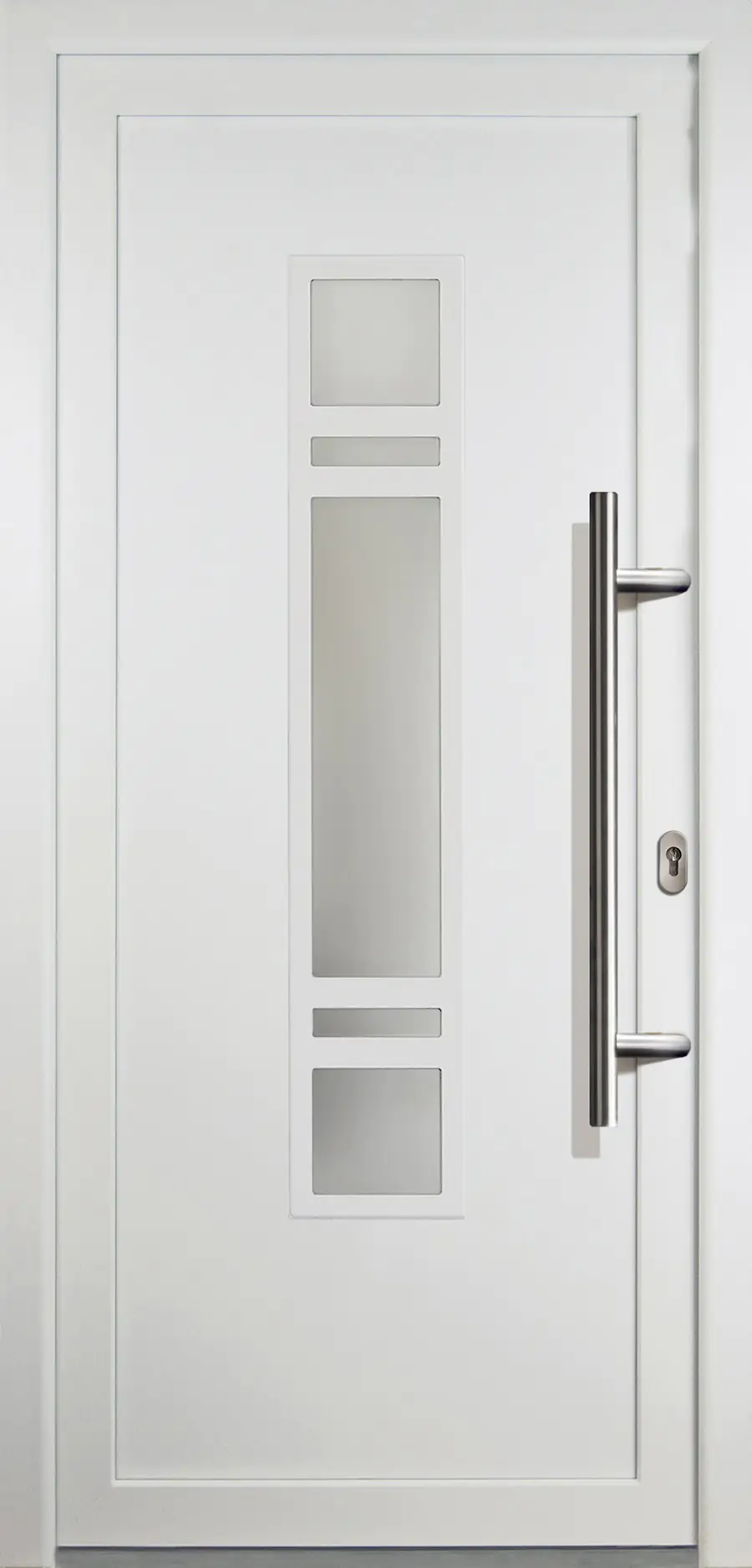 4060691156420 Meeth Haustür Signum Aluminium Modell 83 108 x 200 cm, DIN rechts, weiß