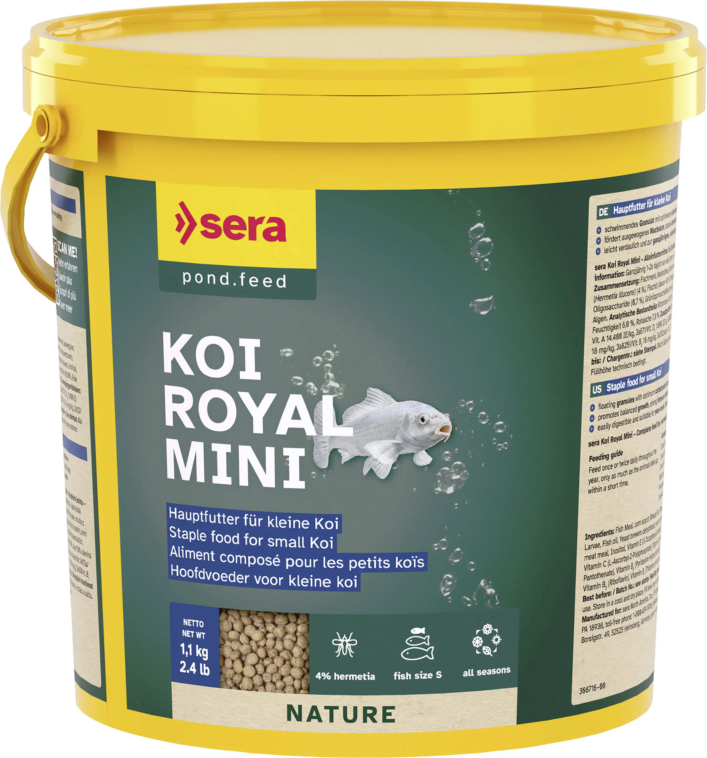 Sera Koifutter Royal Mini für kleinere Koi 3,8 L
