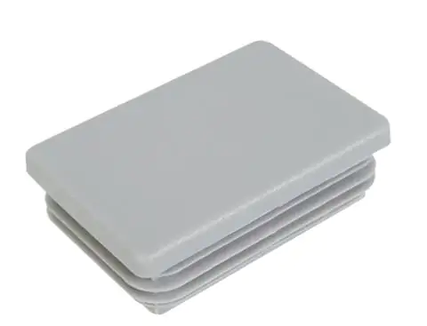 Alberts Pfostenkappe für rechteckige Metallpfosten 6 x 4 cm grau