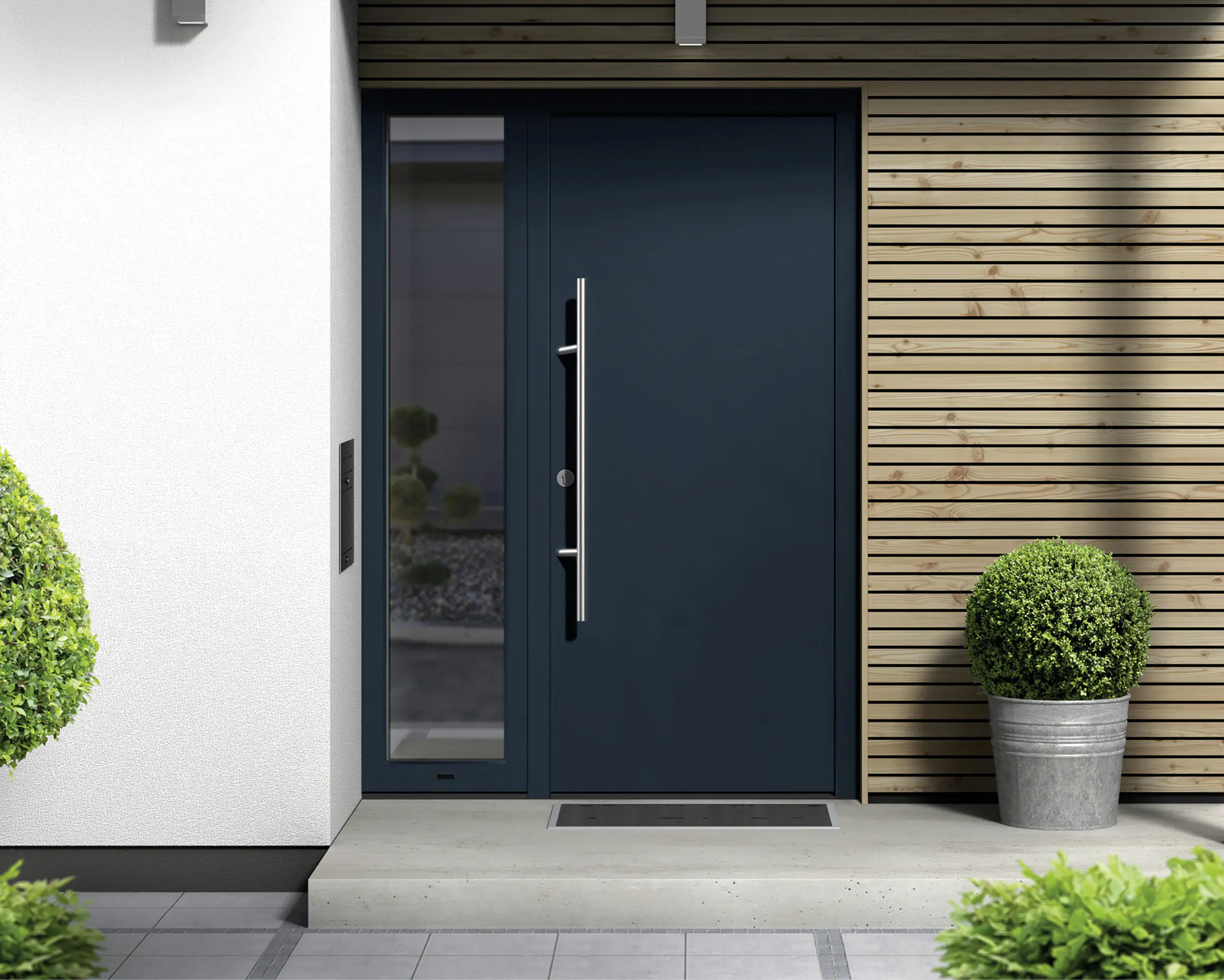 EcoStar Haustür ISOPRO Secur IPS 010 RC2 anthrazitgrau 110 x 210 cm