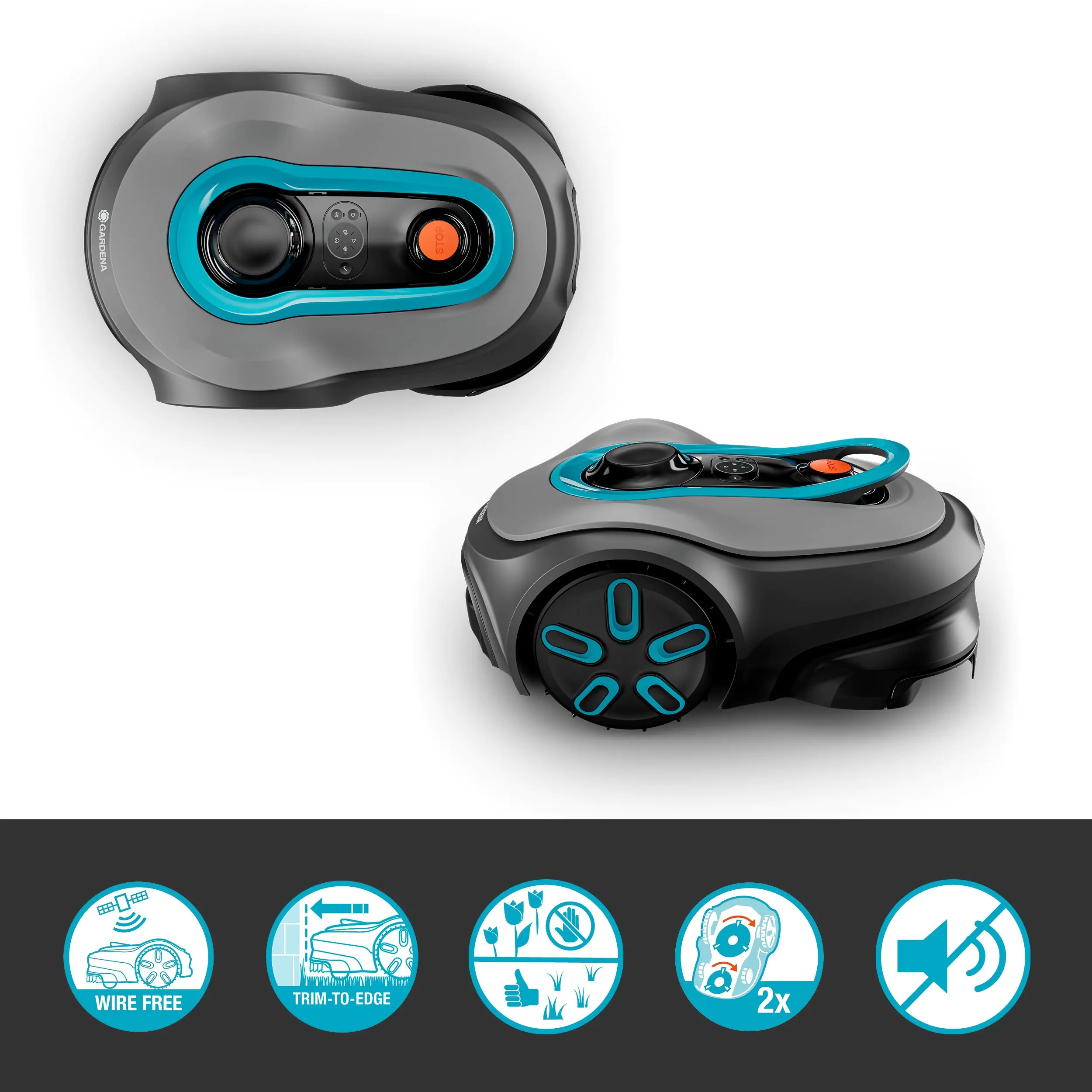 Gardena Mähroboter smart SILENO free 800m² Set Gardena Mähroboter smart SILENO free 800m² Set