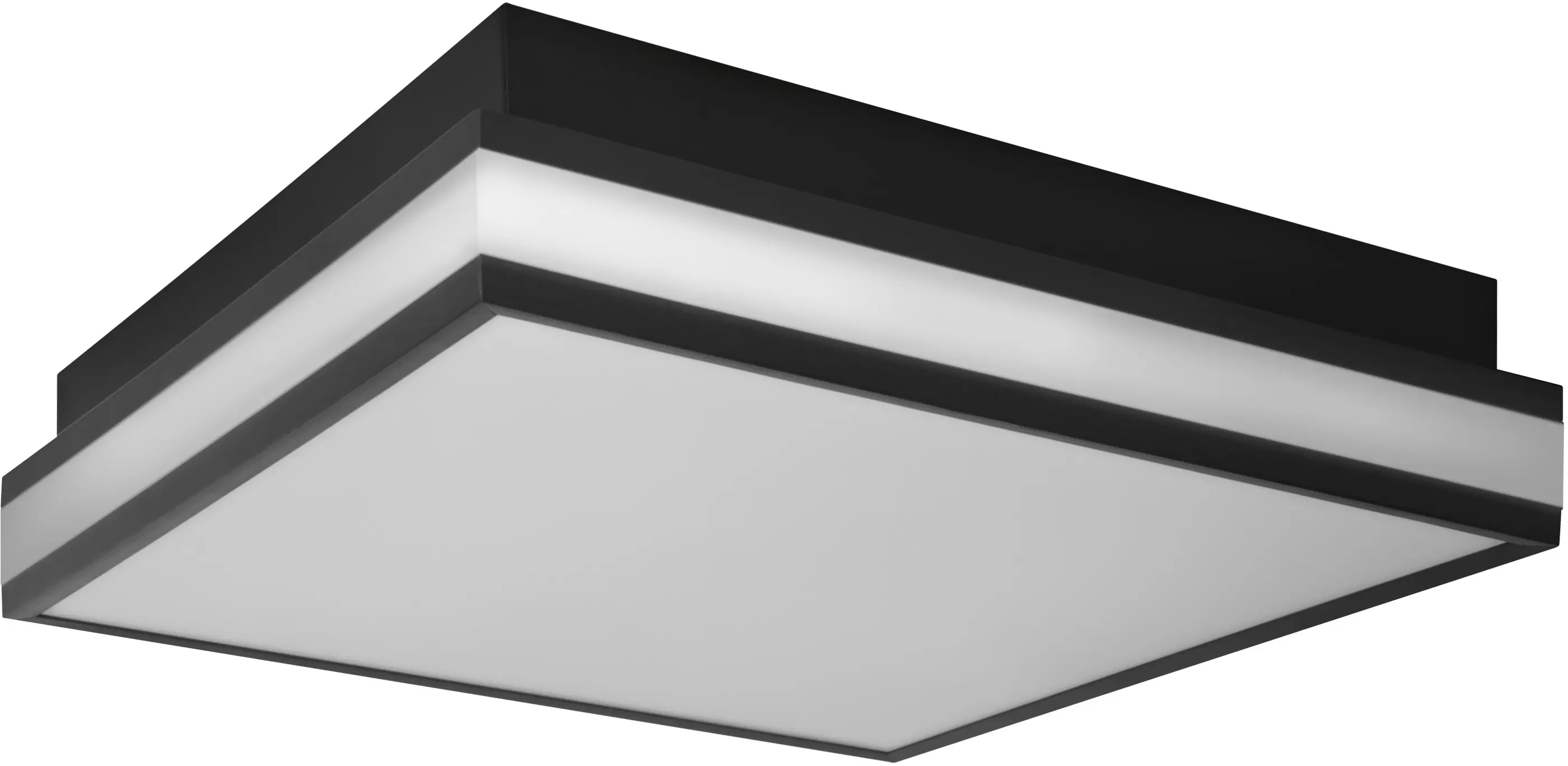 Ledvance Smart+ LED Deckenleuchte Orbis Magnet schwarz 30 x 30 cm 26 W