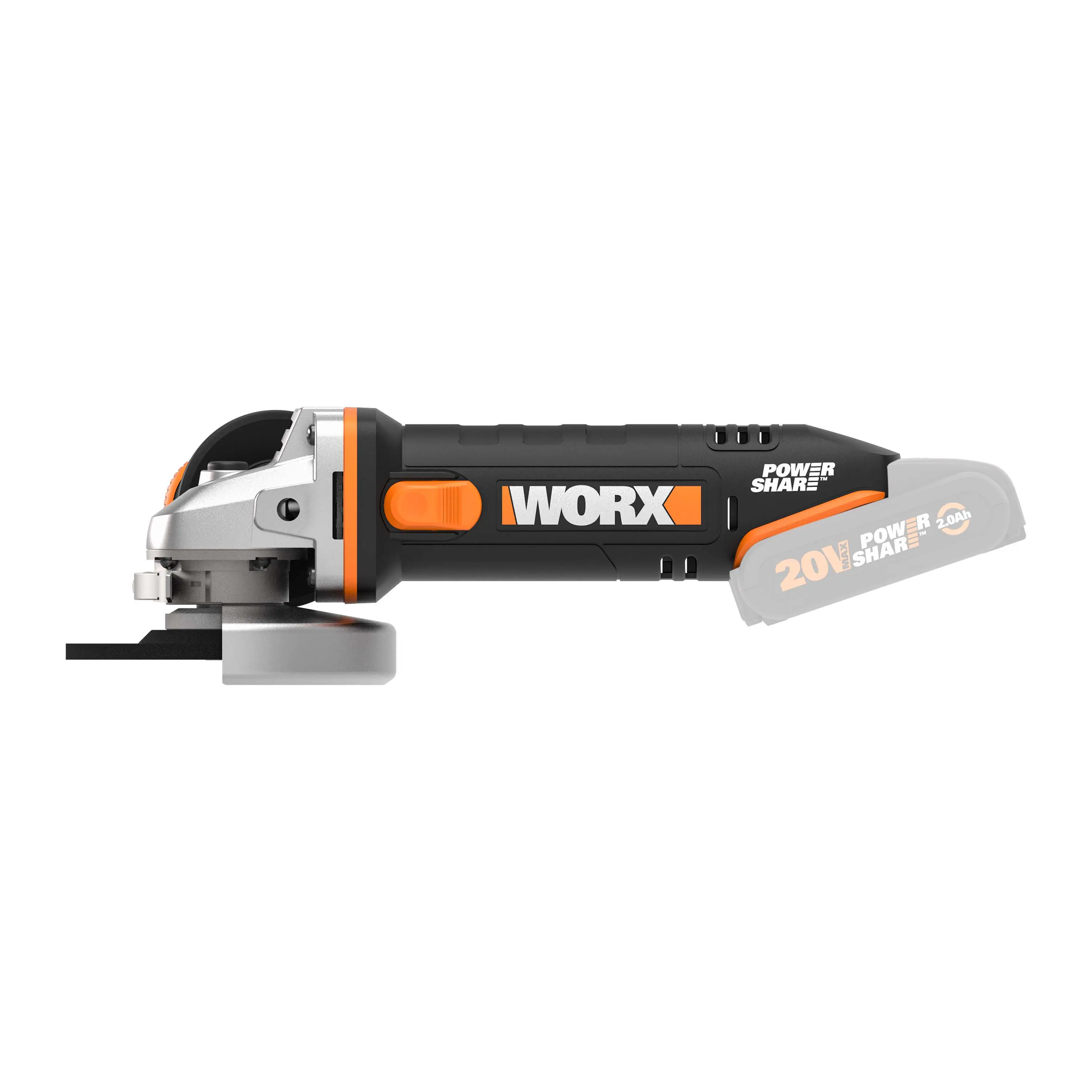 Worx Akku-Winkelschleifer WX800.9 20 V Solo Worx Akku-Winkelschleifer WX800.9 20 V Solo