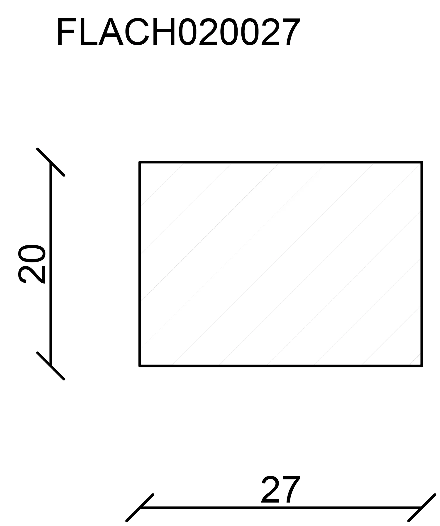 FN Neuhofer Flachleiste 210 cm 27 x 20 mm Buche