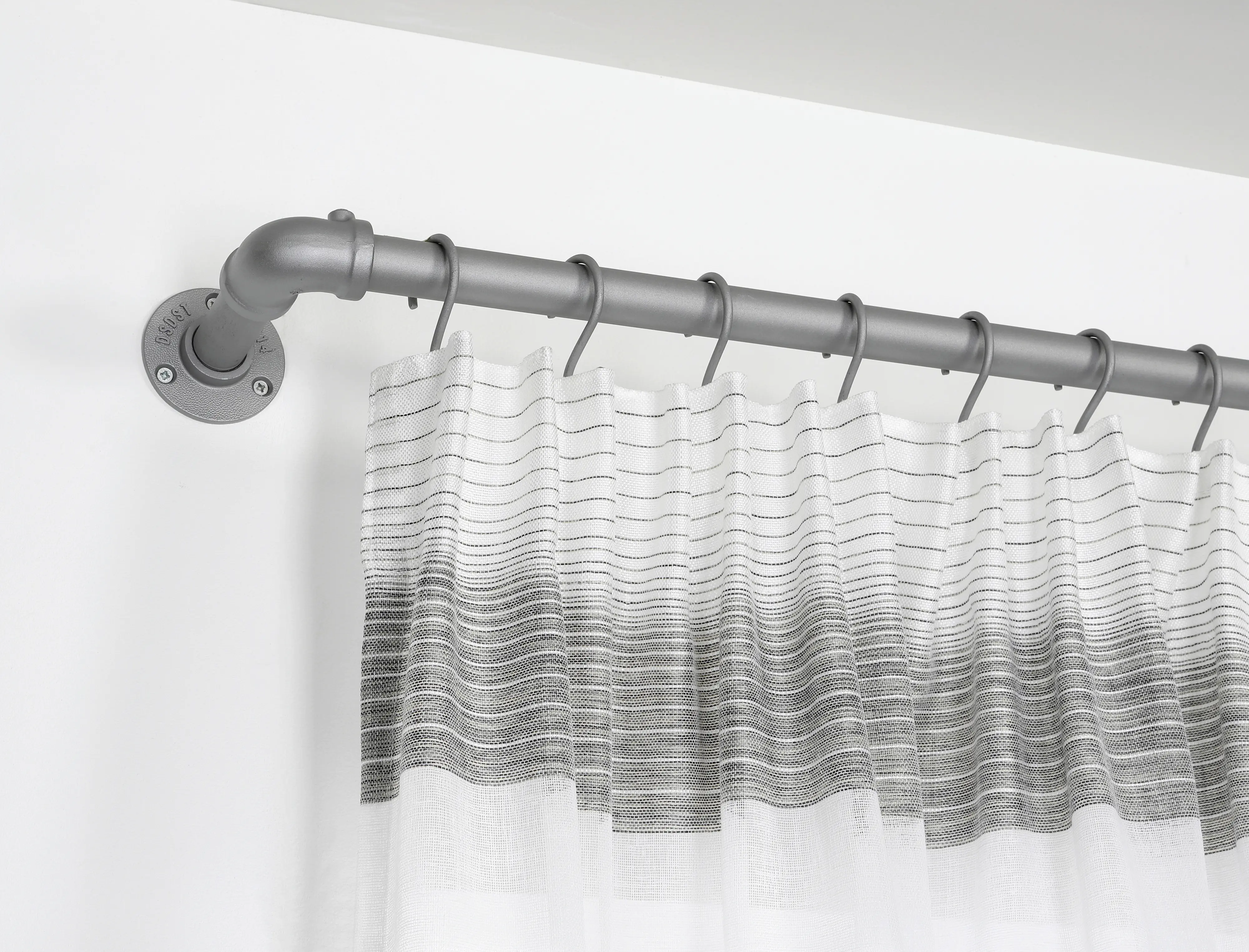 Gardinia Eckstück für Gardinenstange Industrial Home für Ø 25 mm silber