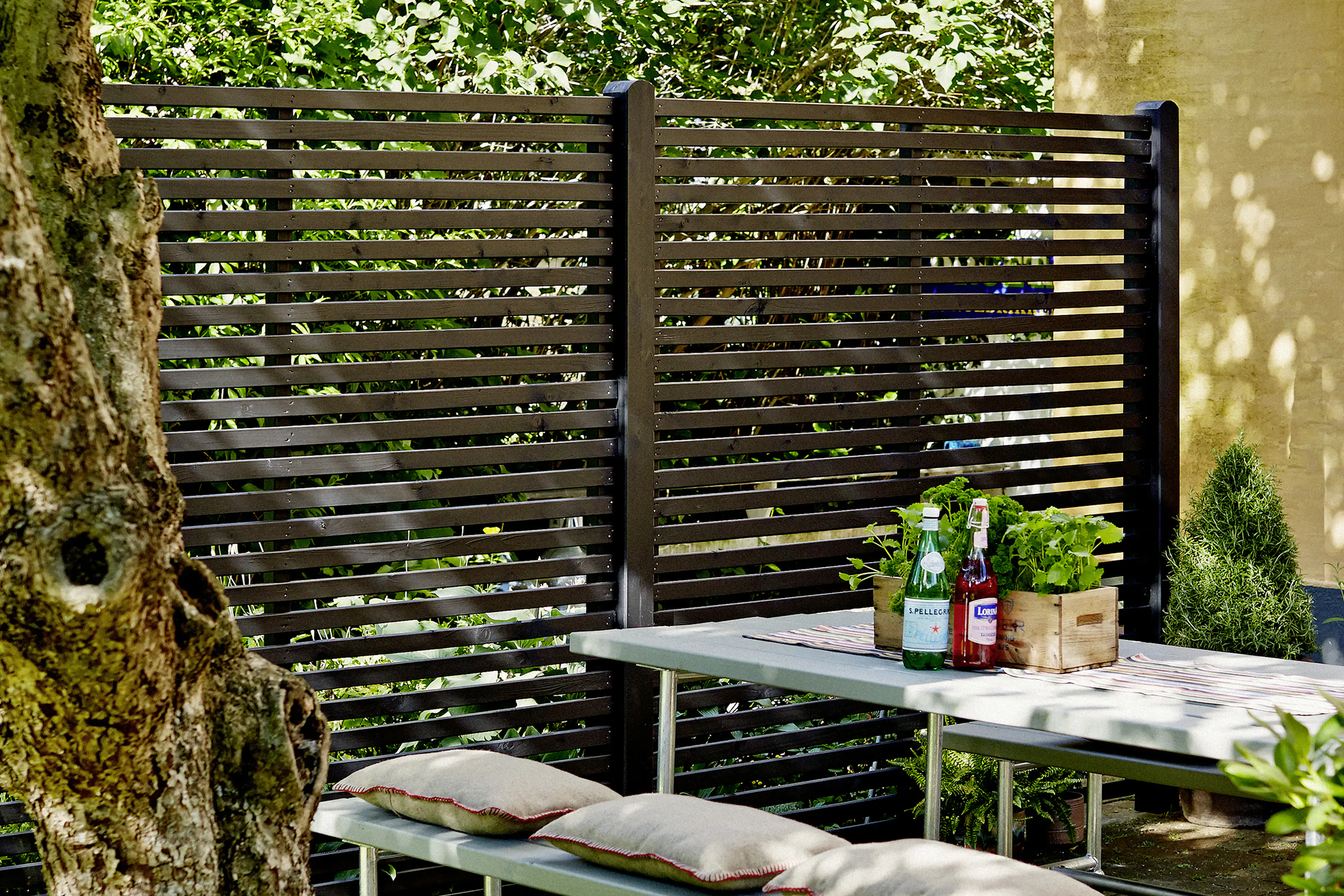 Plus Zaun Tokyo 180 x 180 cm schwarz