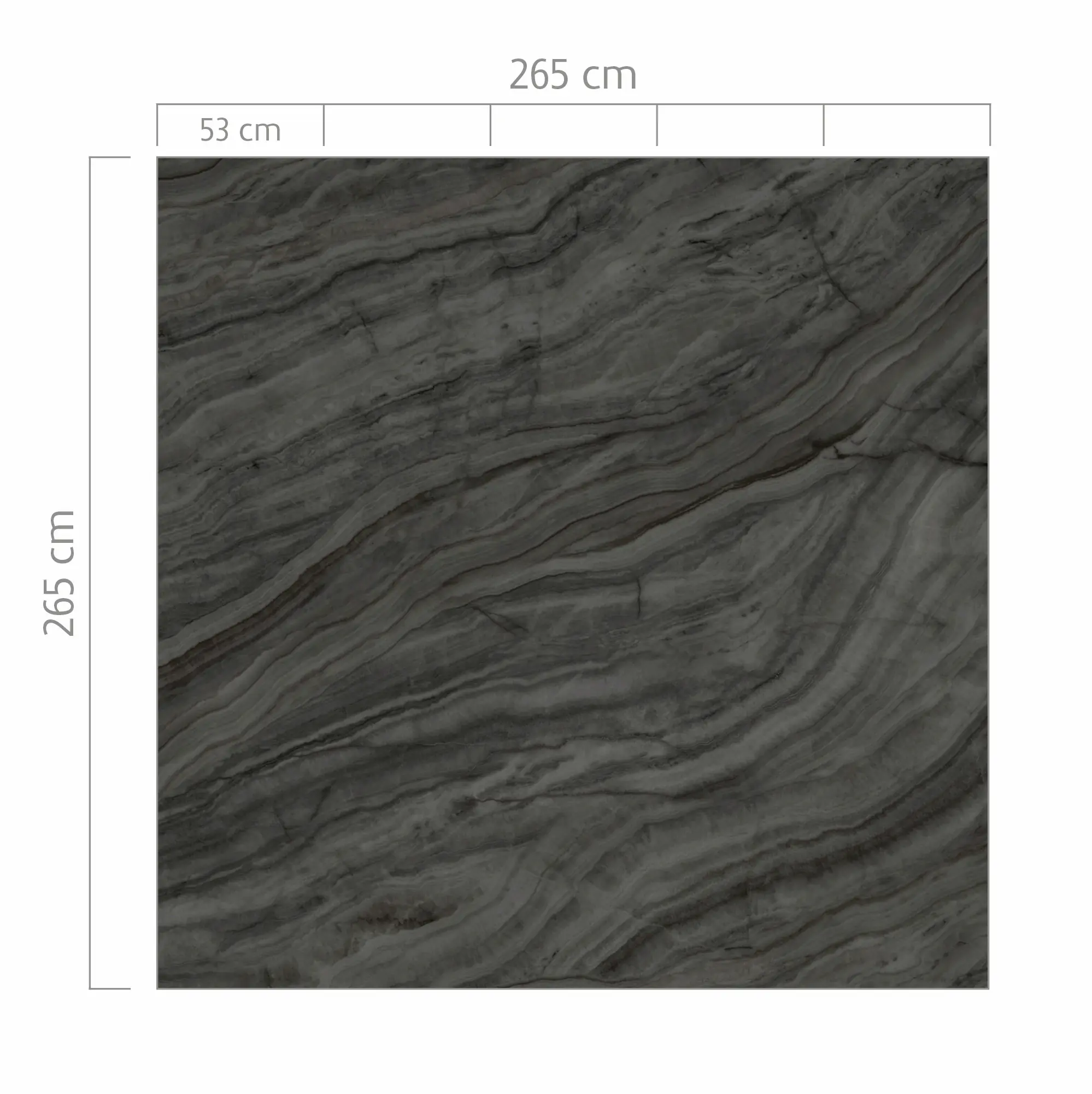 Rasch Vlies Fototapete 364606 Schwarz-Schwarzbraun Muster & Motive 2,65 m x 2,65 m