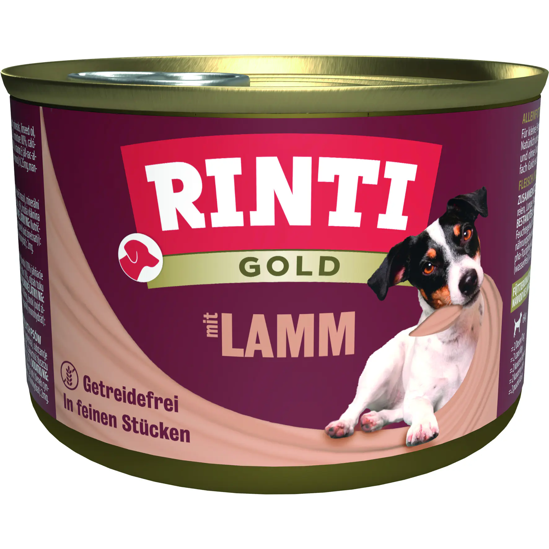 Rinti Gold Hundenassfutter Adult getreidefrei 185 g Lamm