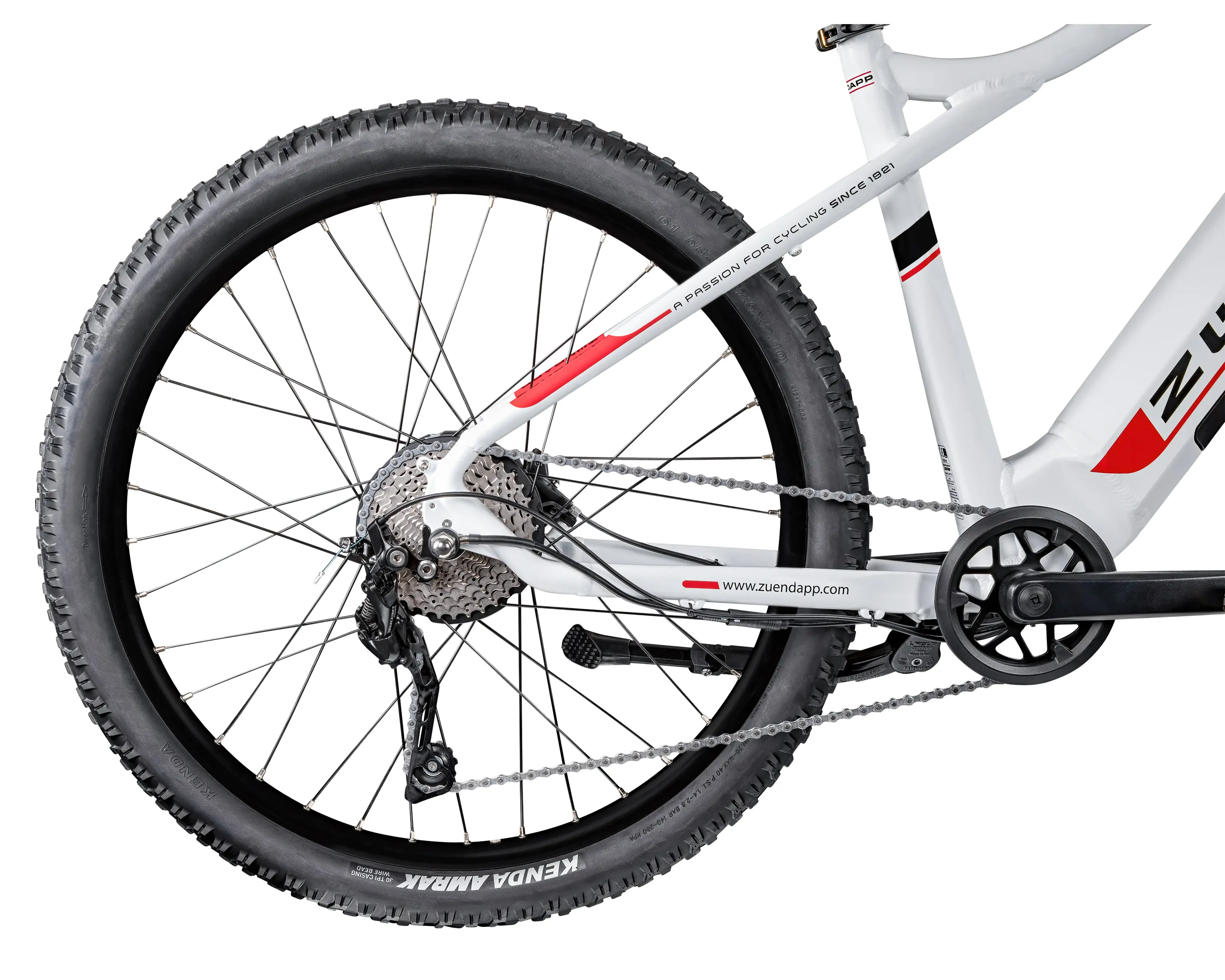 Zündapp E-Bike MTB Z898 27,5 Zoll 10-Gang 540 Wh weiß rot 