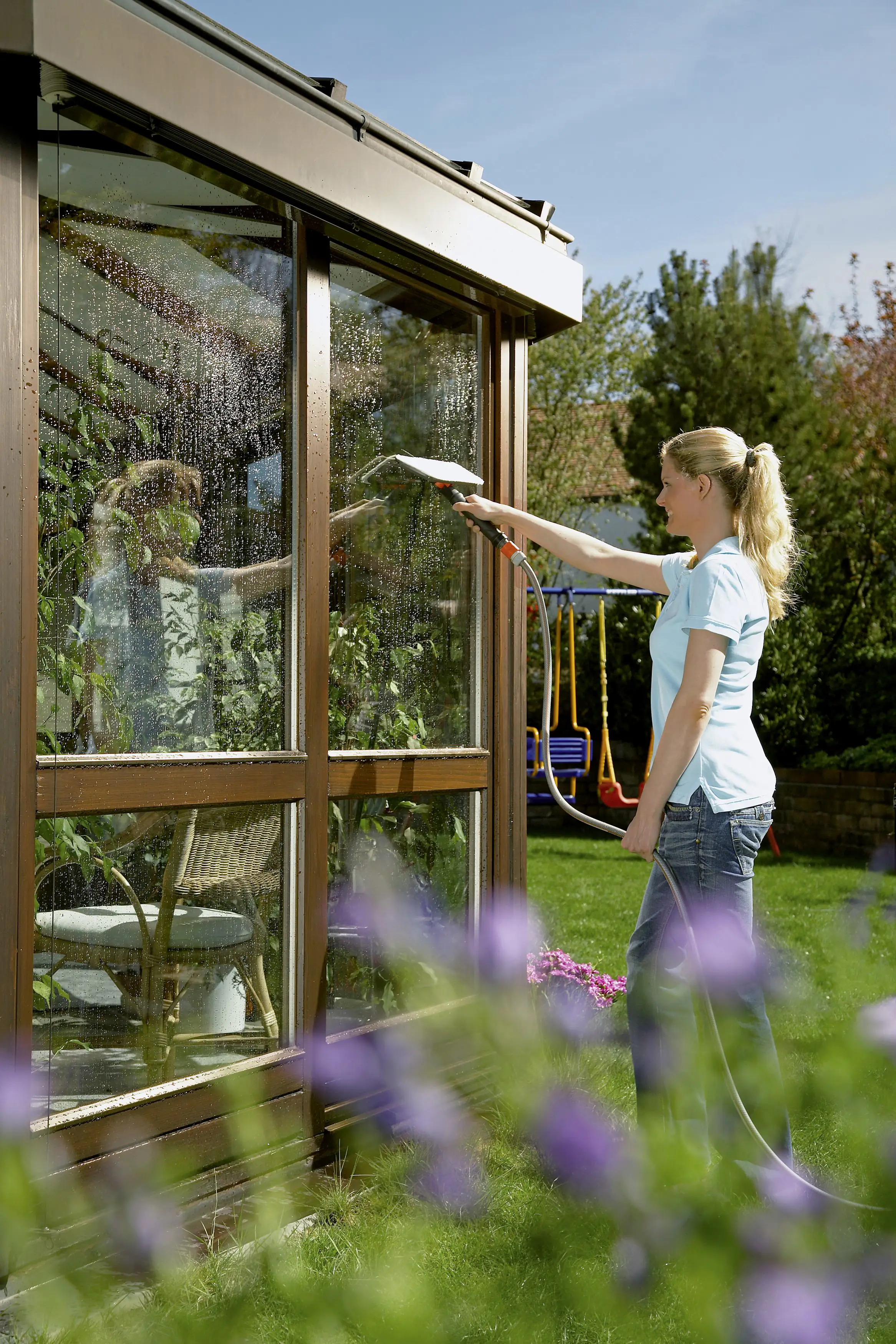 Gardena Fensterwäscher mit Abzieher Cleansystem