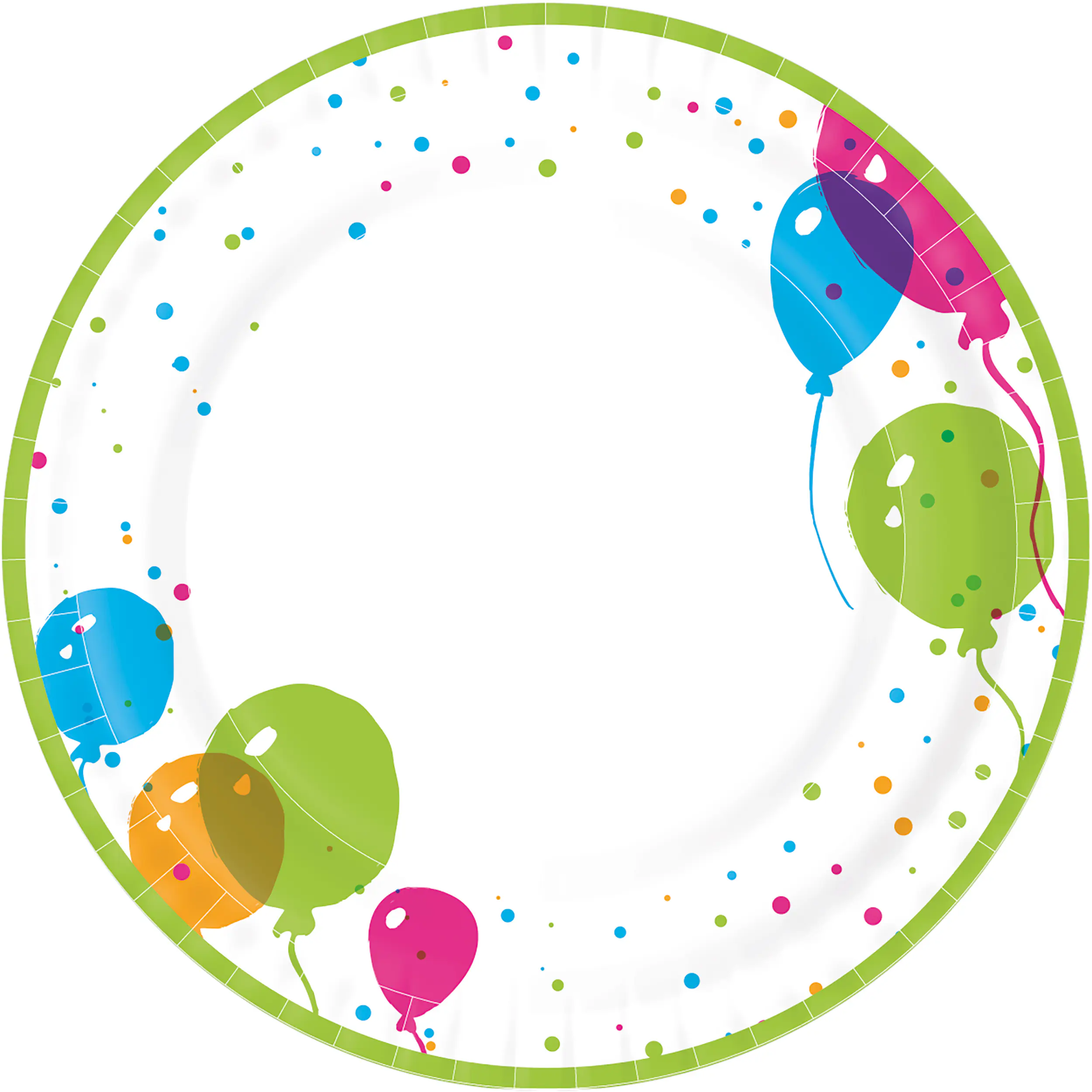 Duni Pappteller Ø 22 cm Splash Ballons - 10 Stück