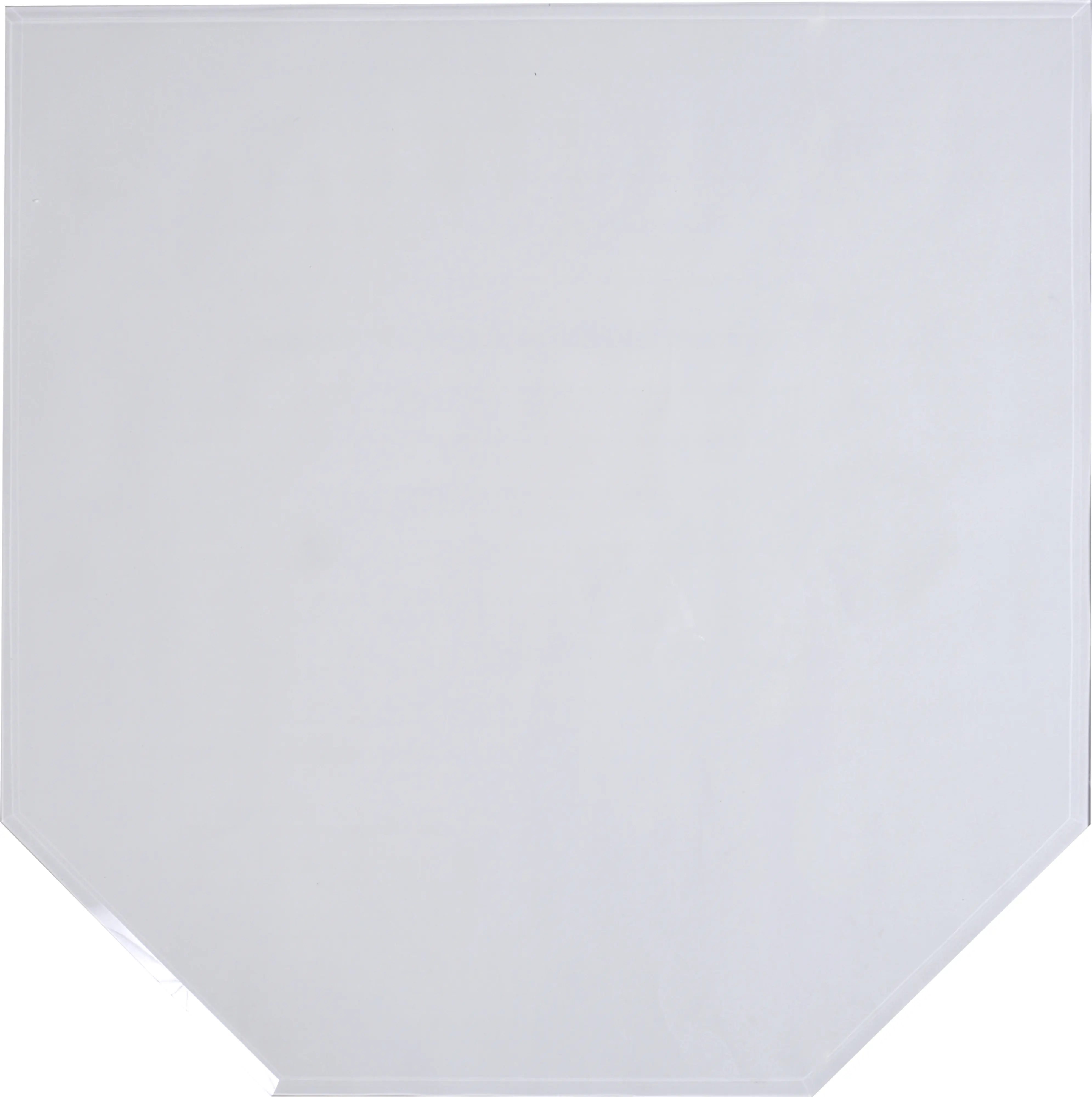 FireFix Glasbodenplatte 120 x 120 cm sechseckform klarglas