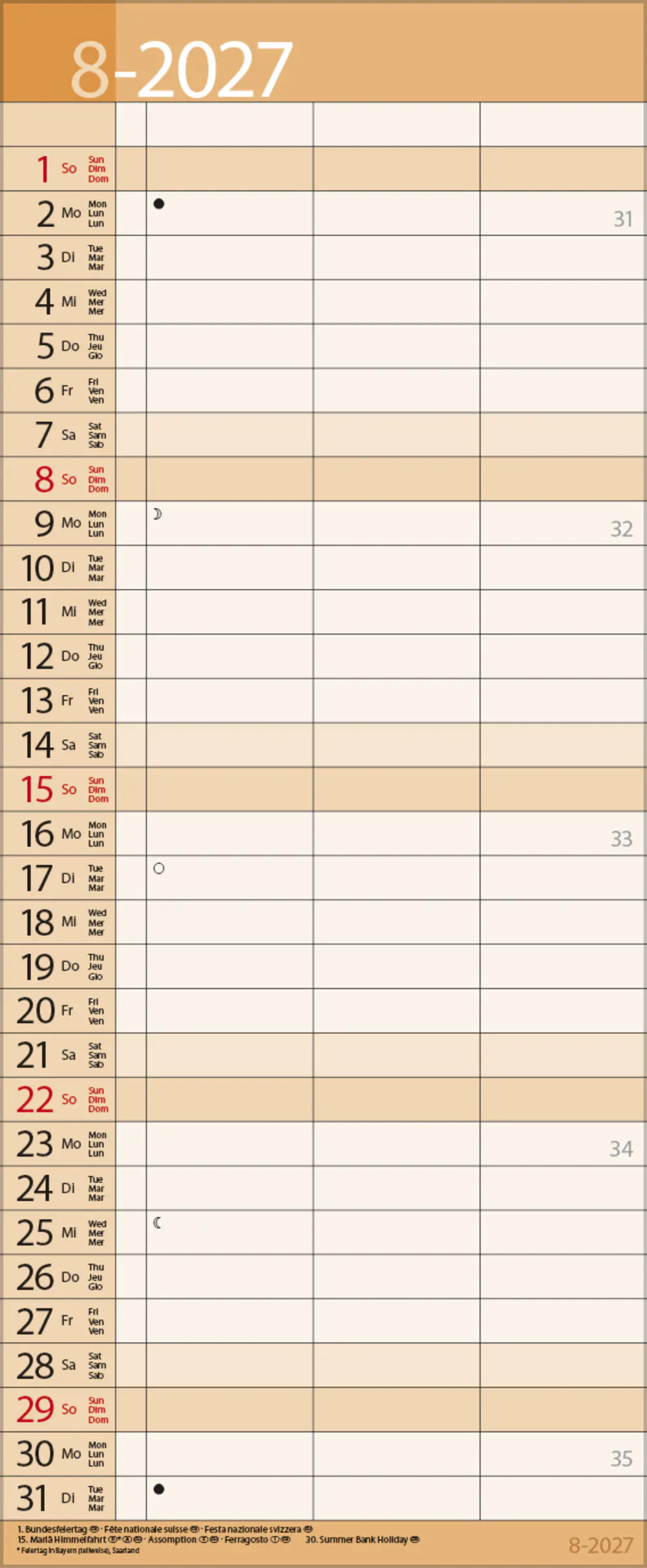 Korsch Kalender Timer for 2 Lifestyle 2027