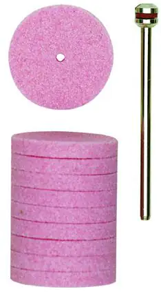 Proxxon Micromot Edelkorund-Schleifscheiben 22 mm 10 Stück mit Träger