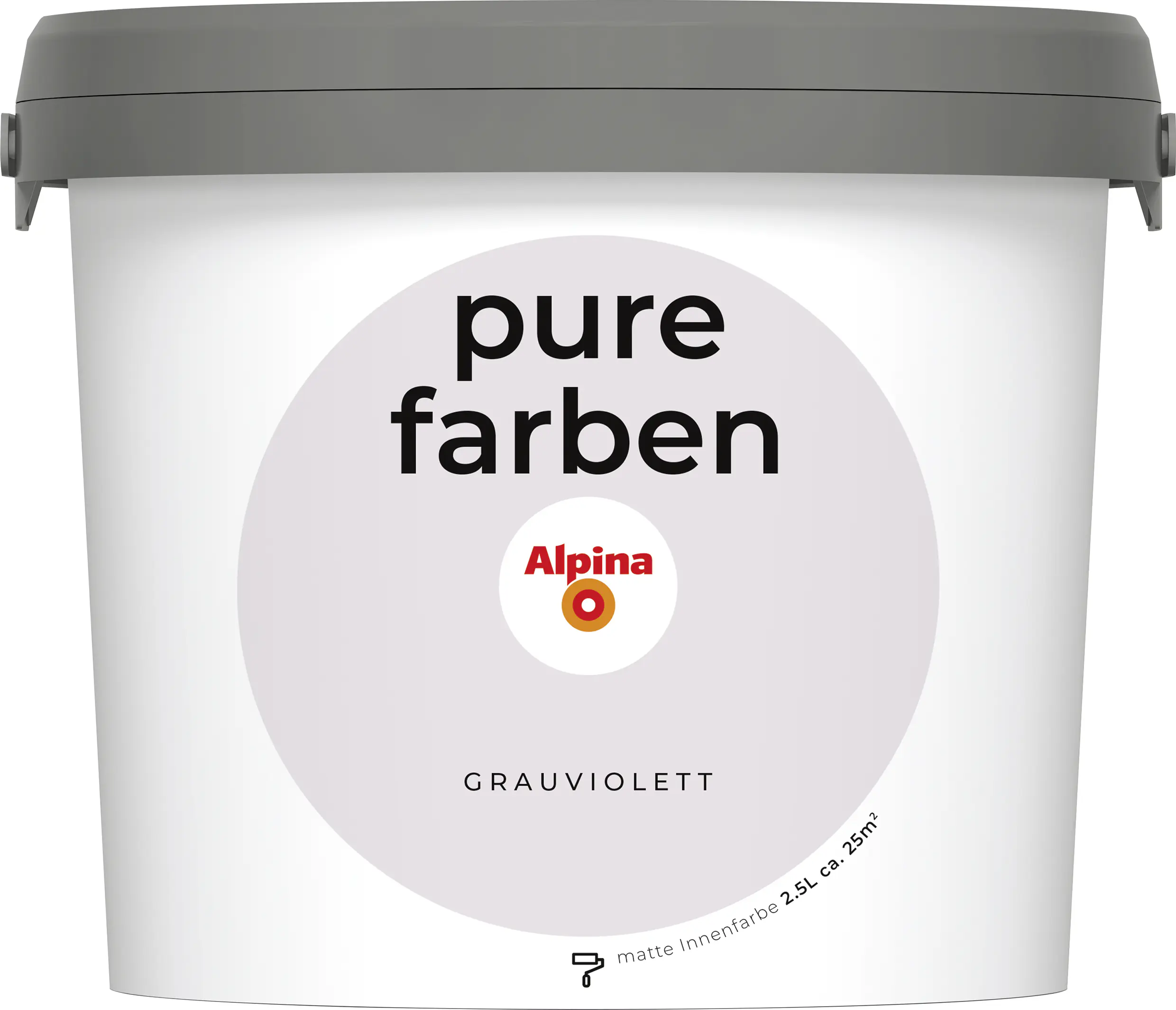 Alpina Pure Farben Wandfarbe grauviolett 2,5 L
