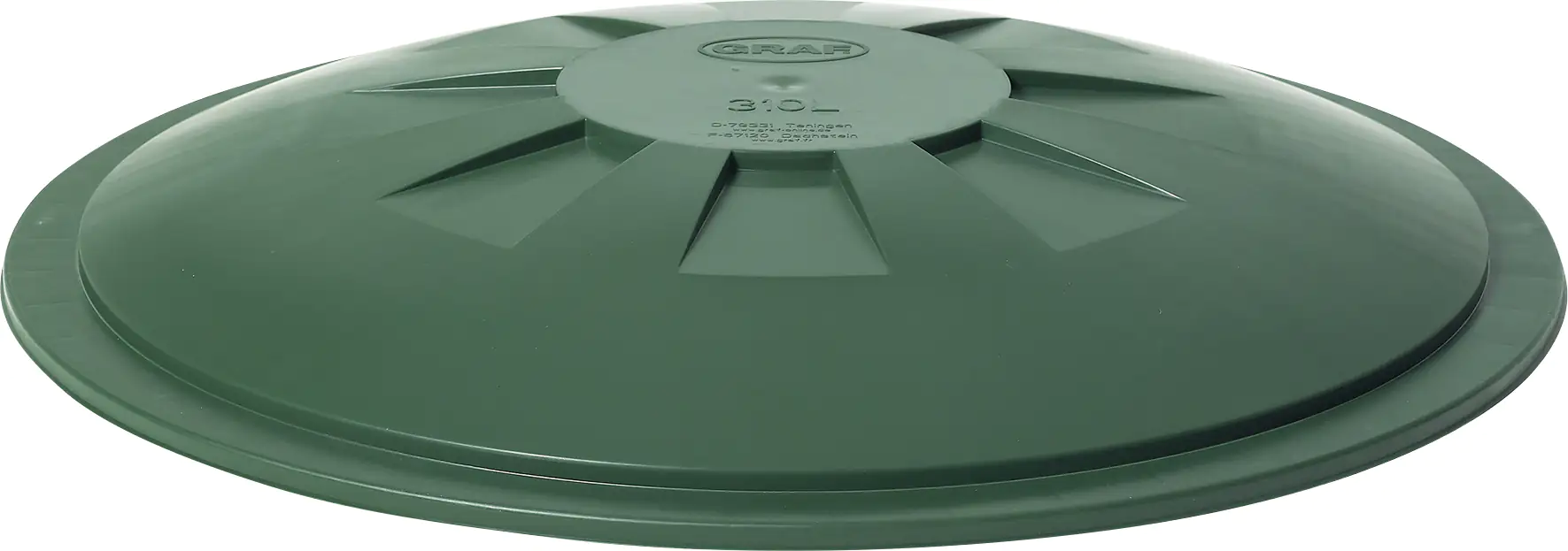 Garantia Deckel für Regentonne rund 310 L grün
