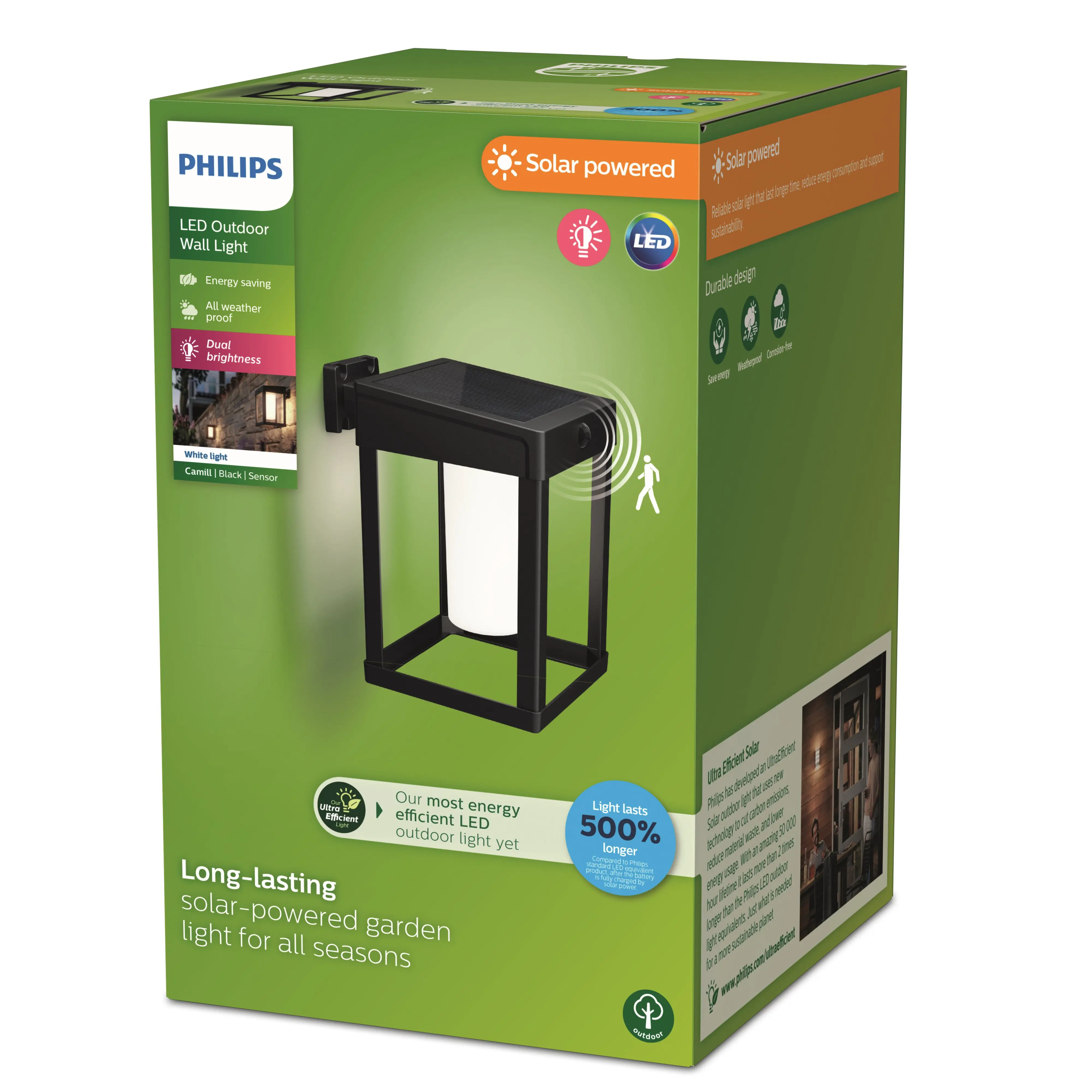 Solar Wandleuchte Camill 24 x 15 x 16,5 cm matt schwarz Solar Wandleuchte Camill 24 x 15 x 16,5 cm matt schwarz