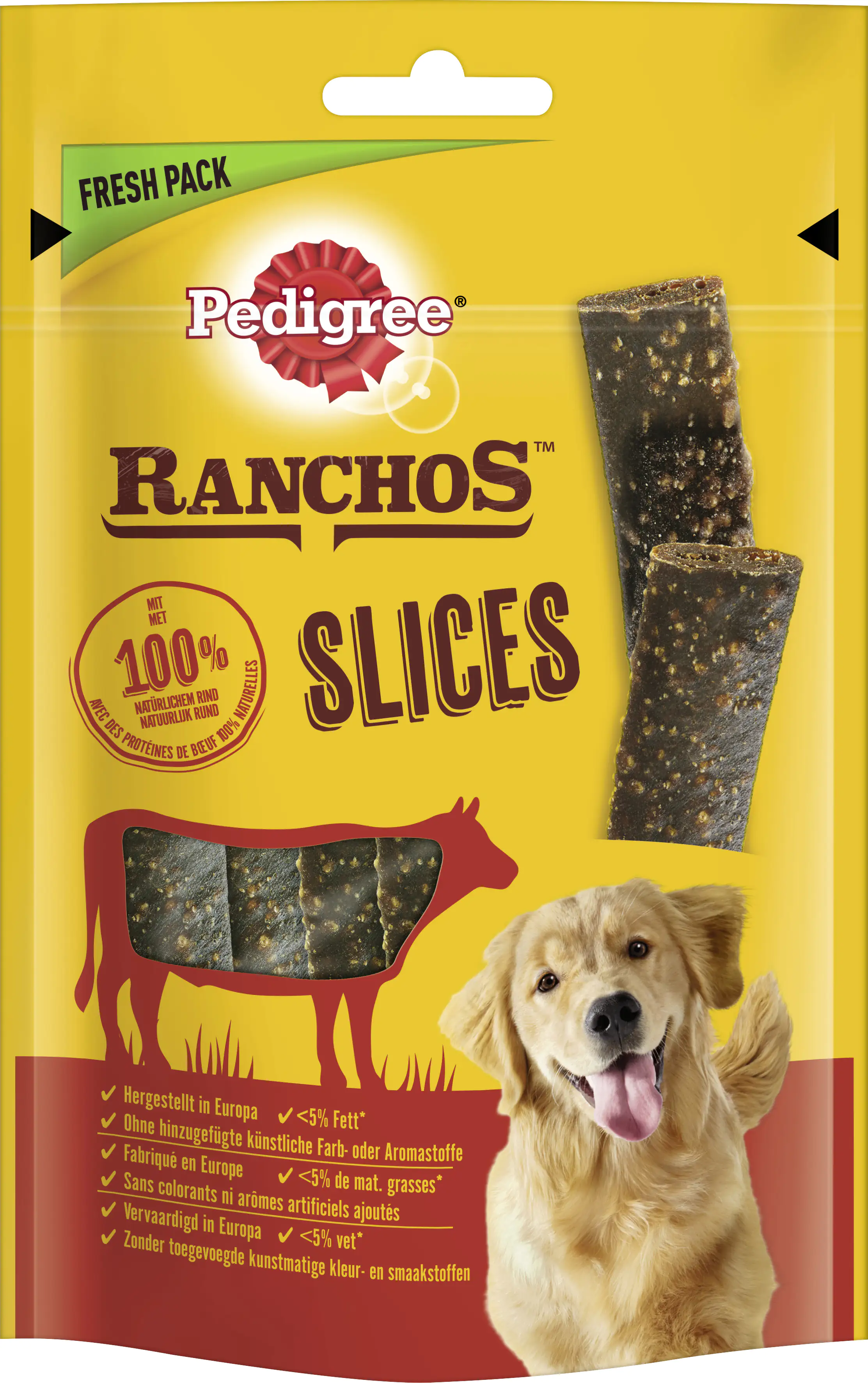 Pedigree Ranchos Adult Slices mit Rind Hundesnack 60g Pedigree Ranchos Adult Slices mit Rind Hundesnack 60g