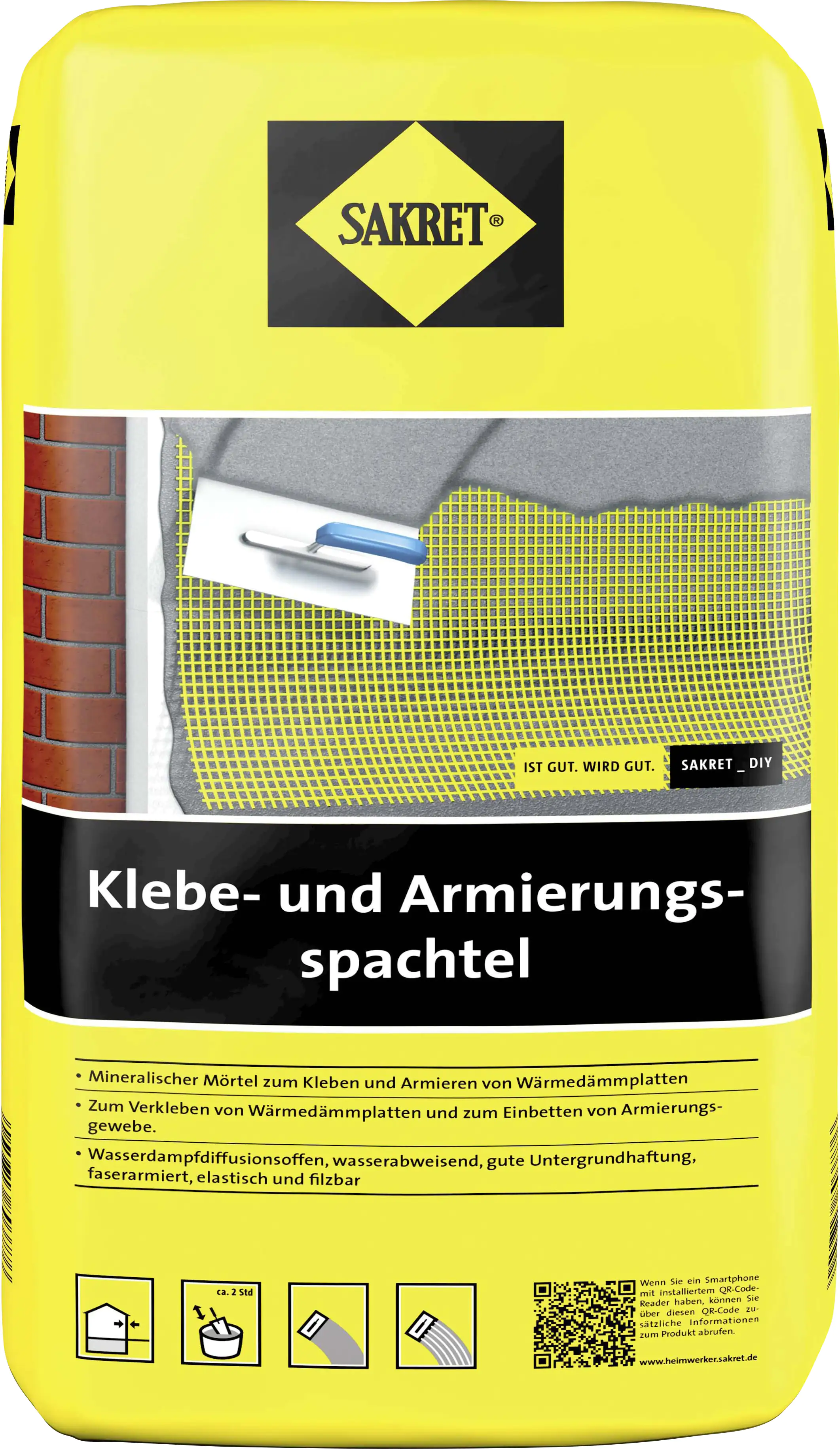 Sakret Klebe- und Armierungsspachtel 25 kg Sack grau Sakret Klebe- und Armierungsspachtel 25 kg Sack grau
