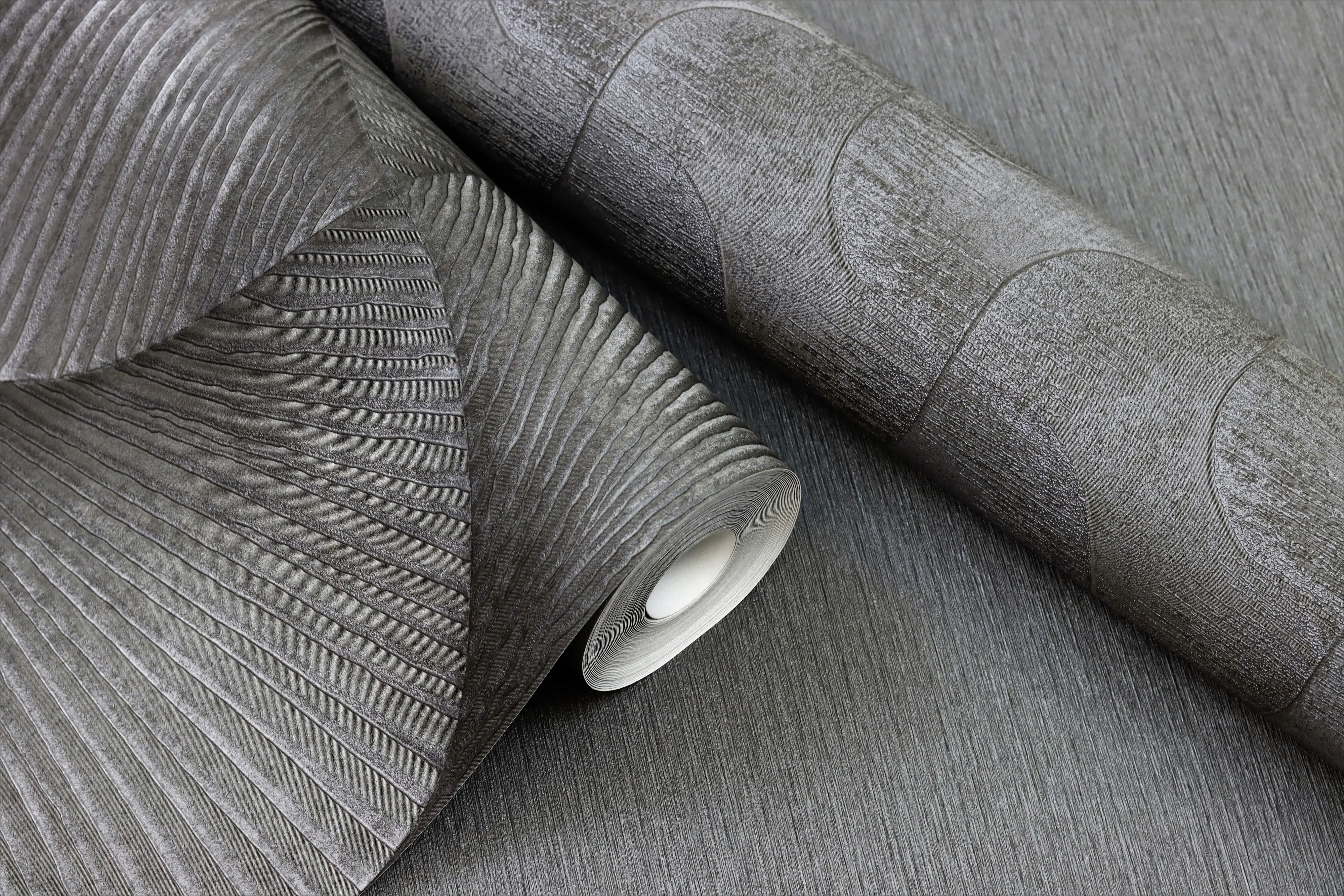Rasch Vliestapete Uni Sky Lounge grau graphit metallic 10,05 x 0,53 m