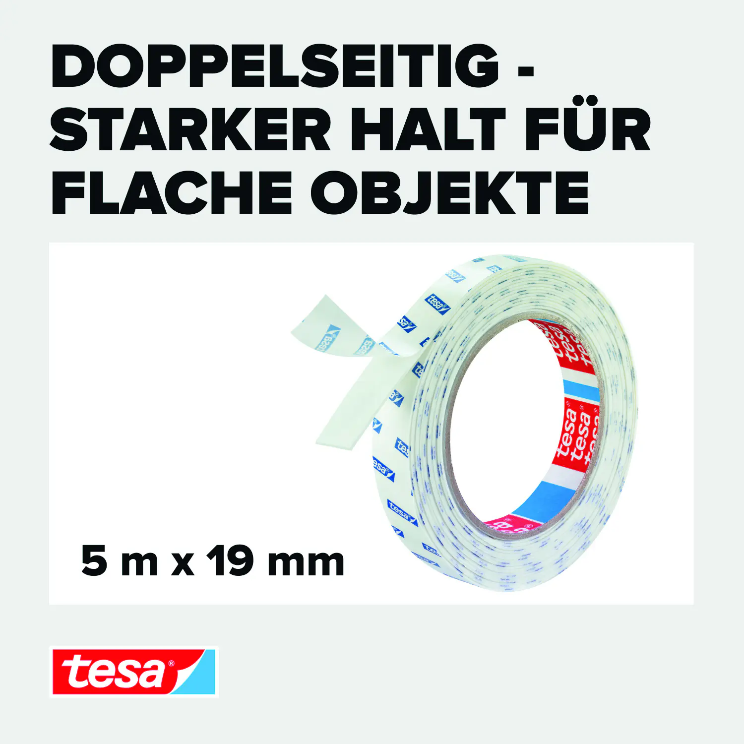tesa Montageband 5 m x 19mm, weiß