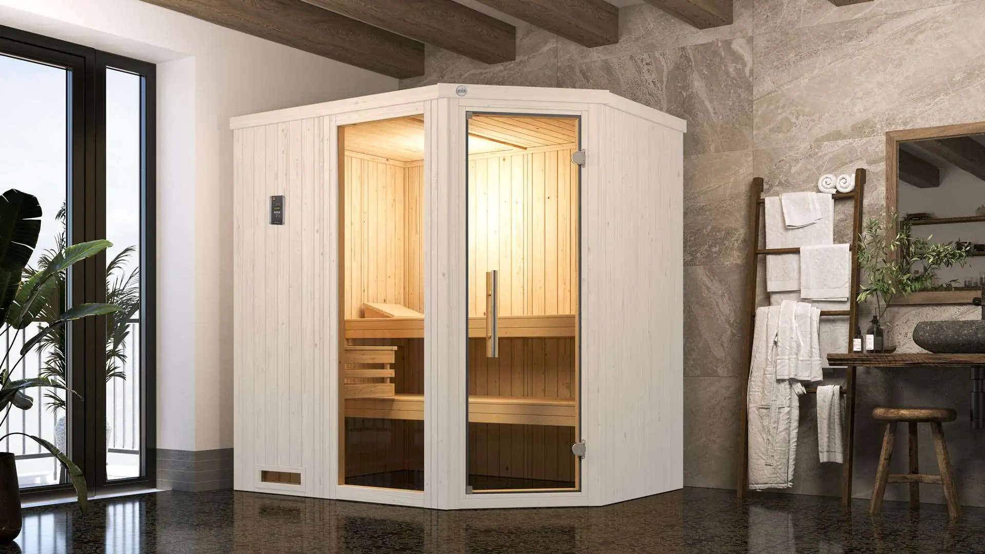 Weka Elementsauna Varberg Gr. 1 Sparset 7,5 kw OS