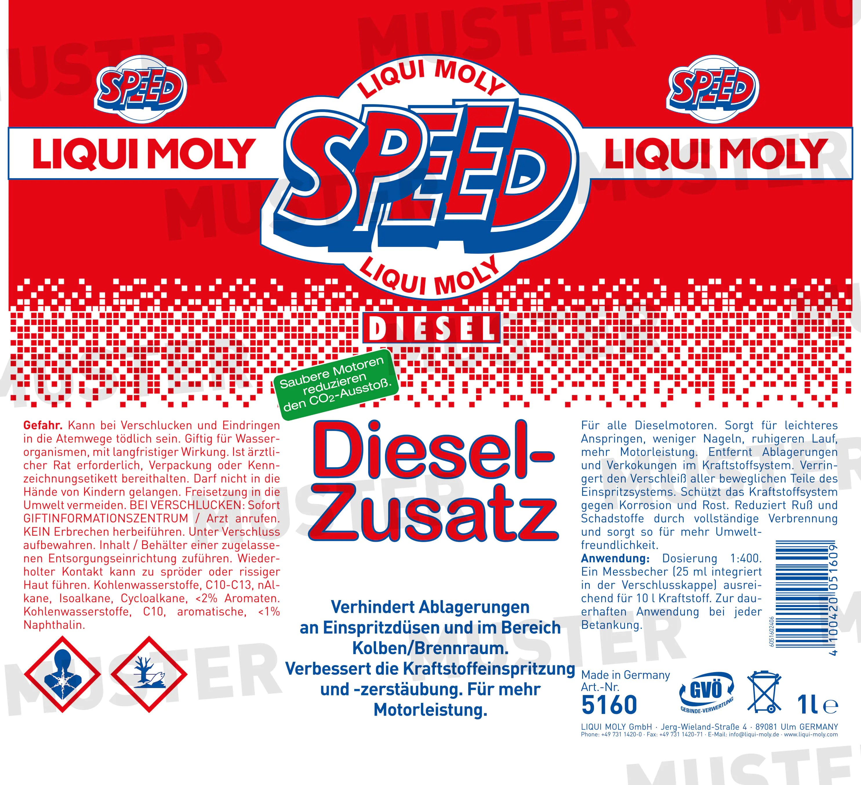 Liqui Moly Diesel-Zusatz Speed 1 L Liqui Moly Diesel-Zusatz Speed 1 L