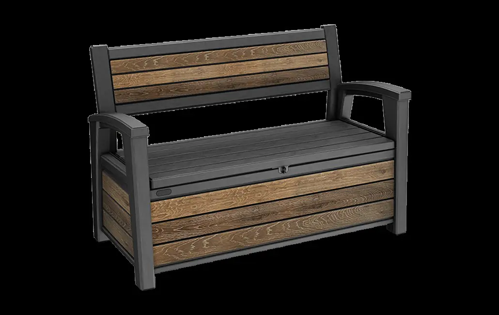 Keter Gartenbank inkl. Aufbewahrung Hudson 227 L