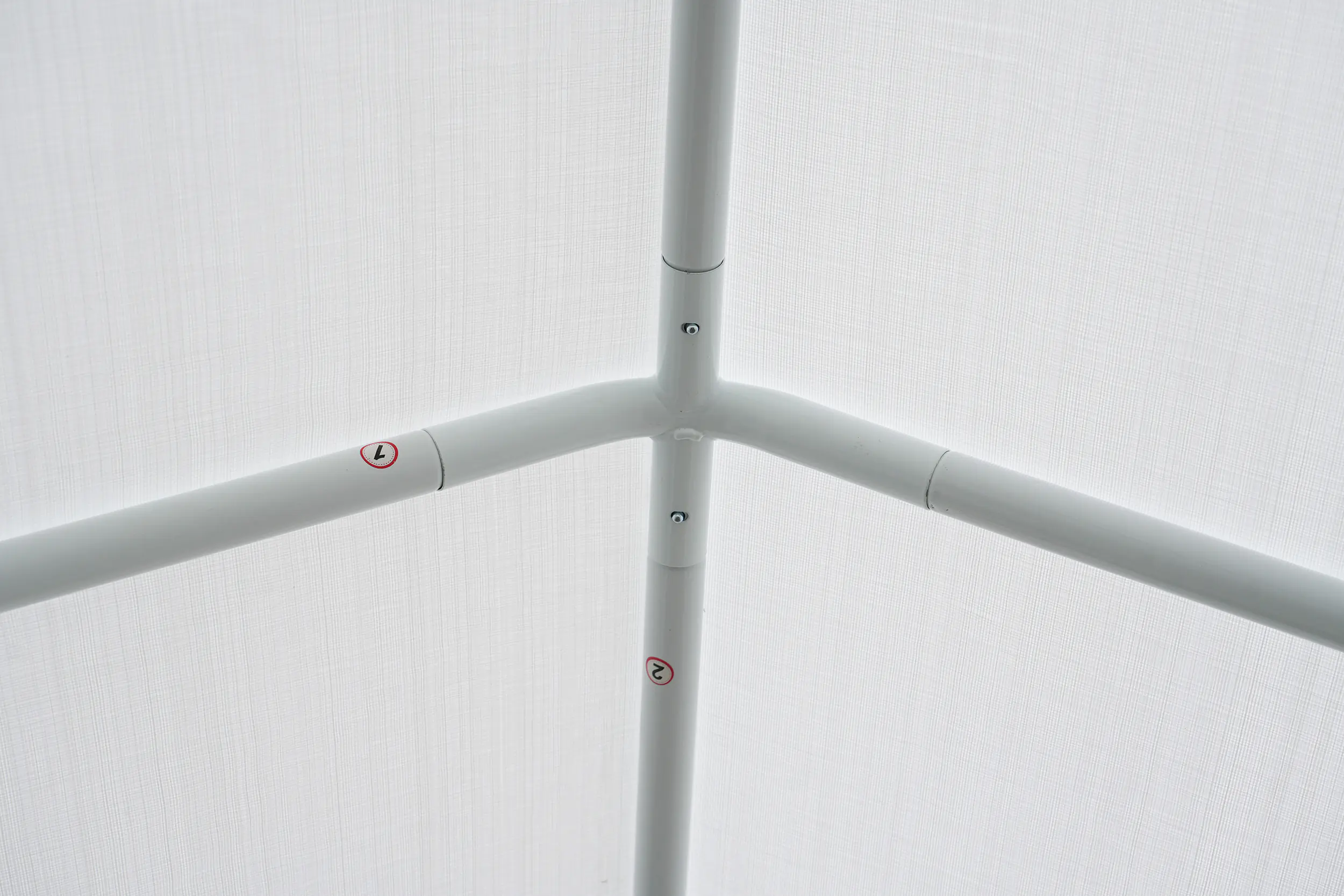 Primaster Großraumzelt 600 x 300 cm inkl. 2 Giebelseitenteilen weiß 