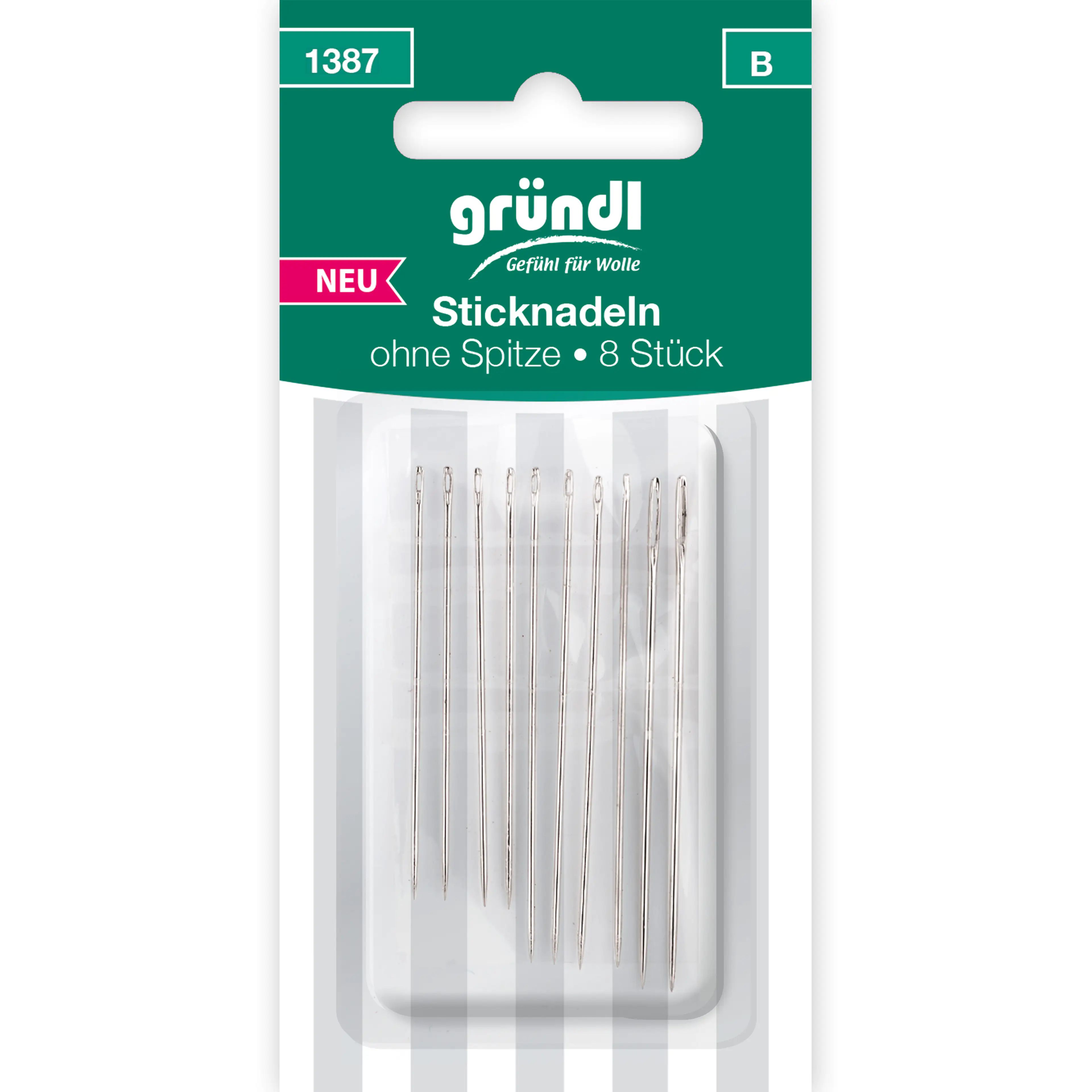 Gründl Sticknadeln ohne Spitze 10 Stück