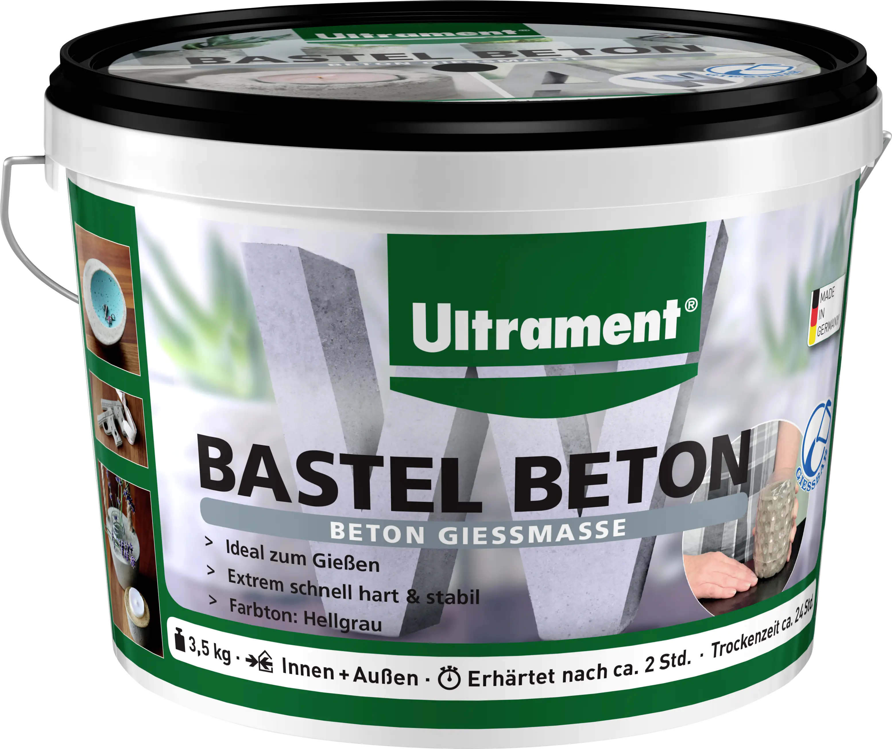 Ultrament Bastel Beton Gießmasse 3,5 kg, hellgrau Ultrament Bastel Beton Gießmasse 3,5 kg, hellgrau