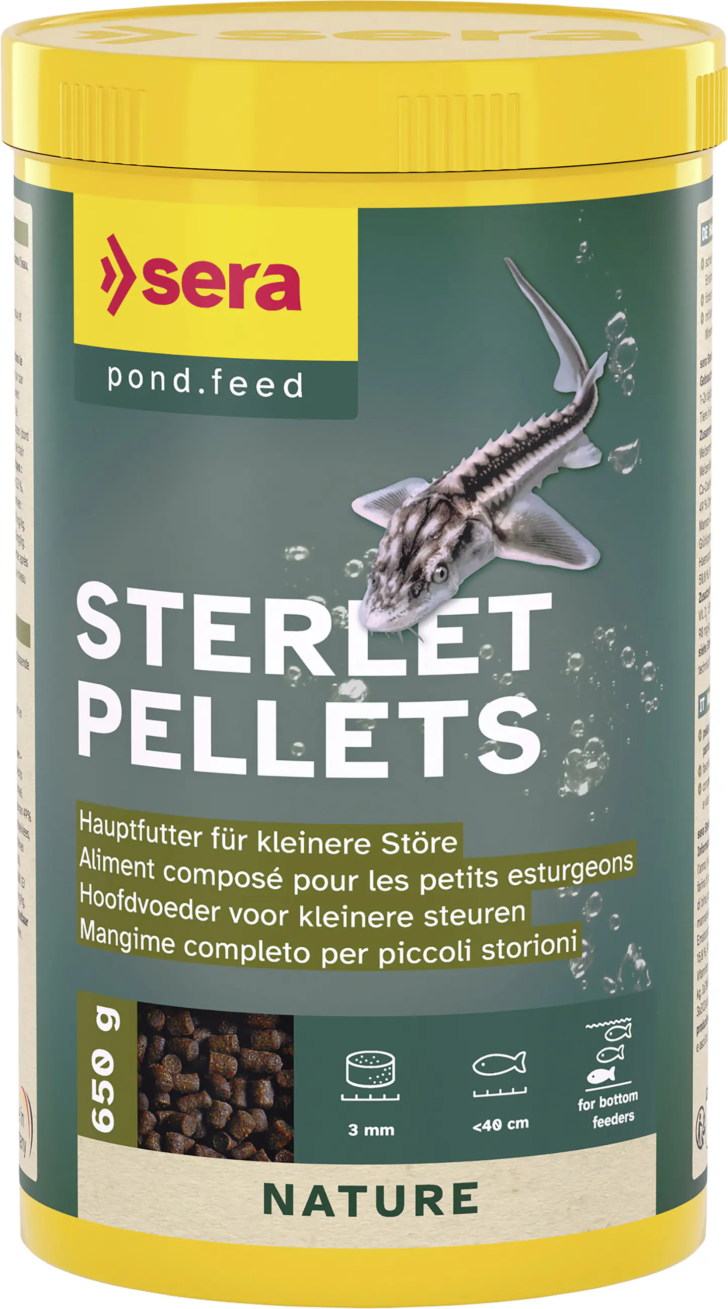 Sera Fischfutter Teich Sterlet Pellets für kleinere Störe 1 L Sera Fischfutter Teich Sterlet Pellets für kleinere Störe 1 L