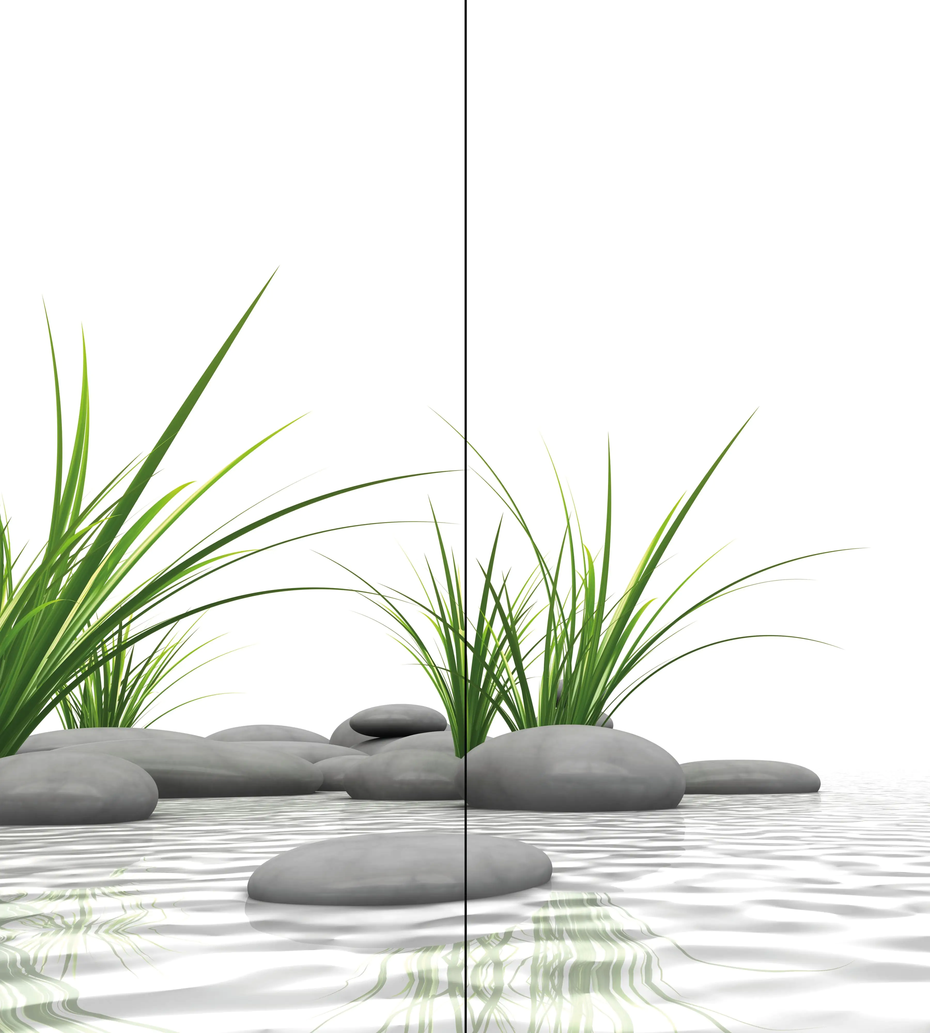 Schulte Duschrückwand Eck Zen-Steine und Gras je 90 x 210 cm Schulte Duschrückwand Eck Zen-Steine und Gras je 90 x 210 cm