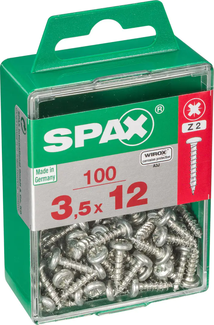 Spax Universalschrauben 3.5 x 12 mm TX 20 - 100 Stk.