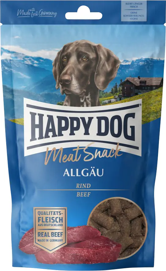 HappyDog Hundesnack Meatsnack Allgäu 75 g