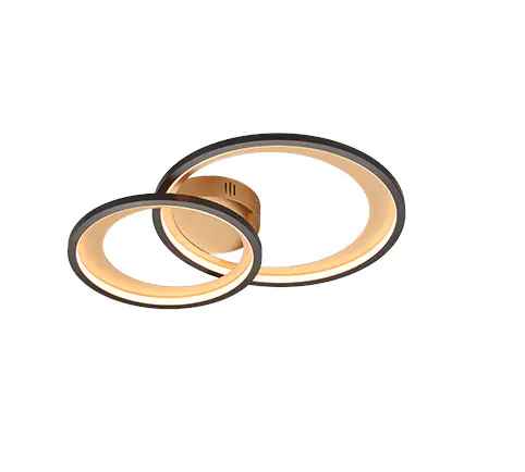 Reality LED Deckenleuchte Granada schwarz matt Switch Dimmer