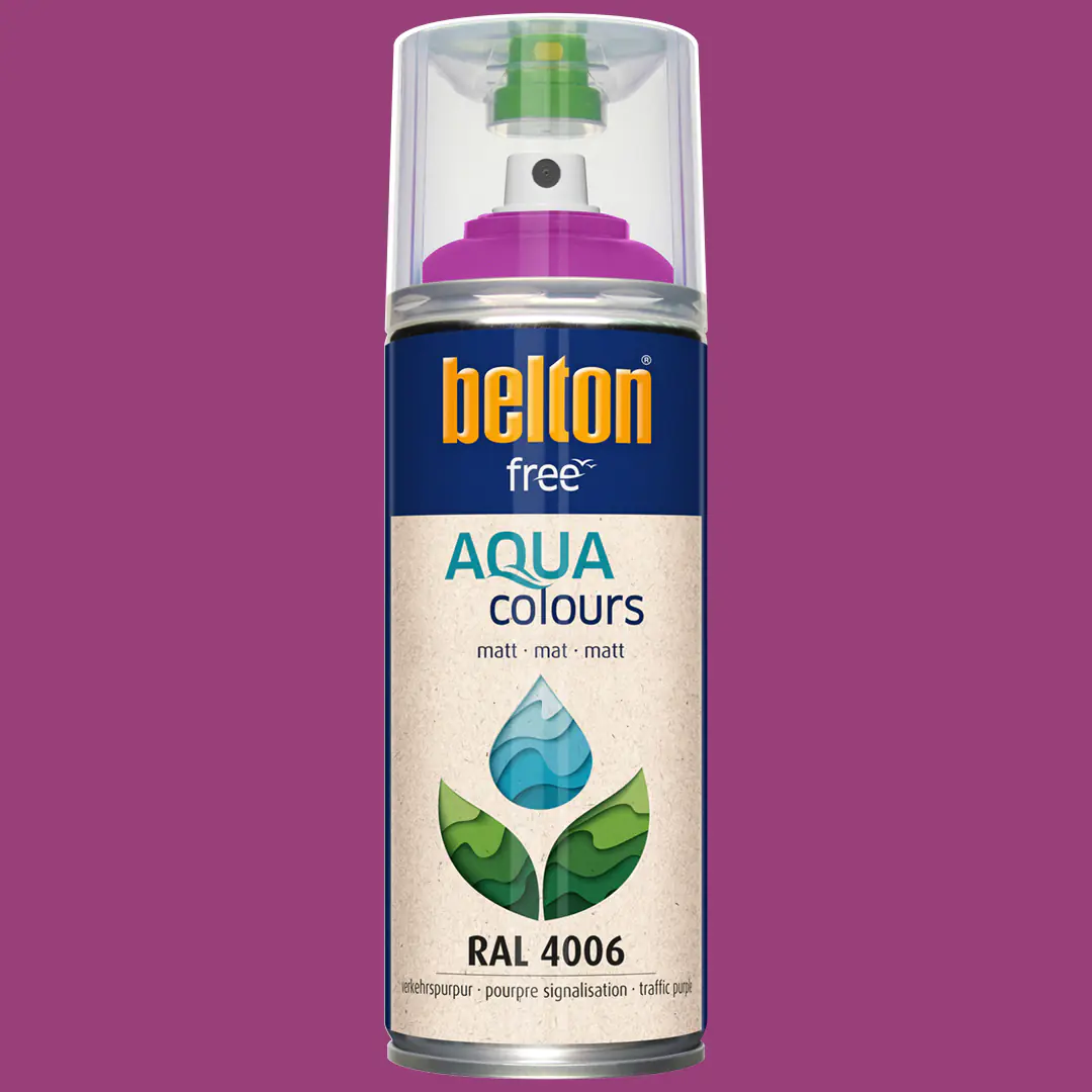 belton free Lackspray AQUAcolours 400 ml verkehrspurpur matt