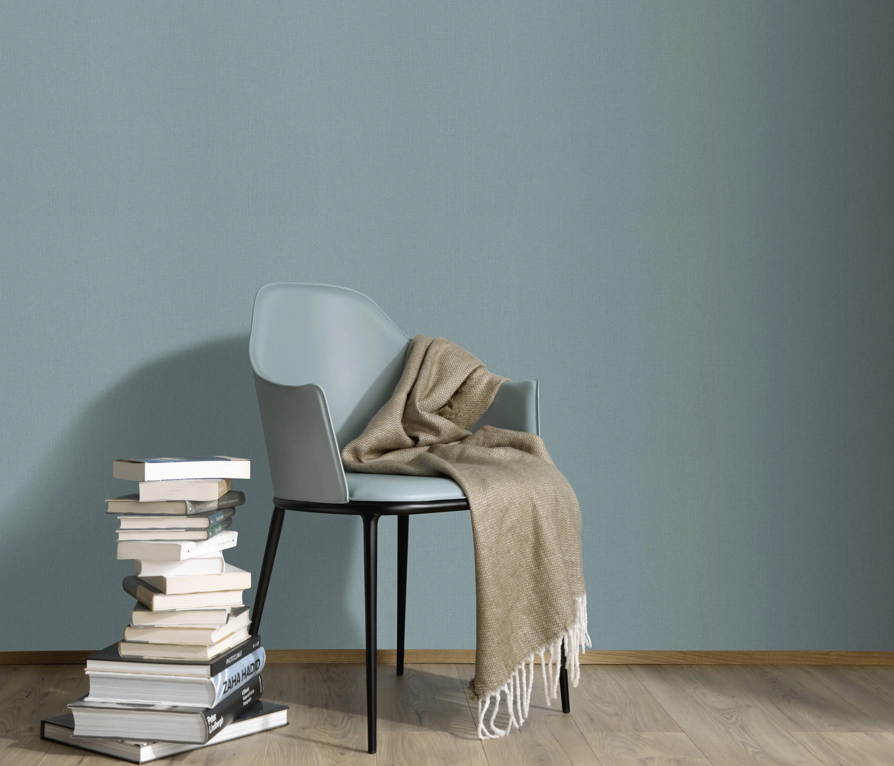 Erismann Vliestapete Uni 4Earth petrol 10,05 x 0,53 m