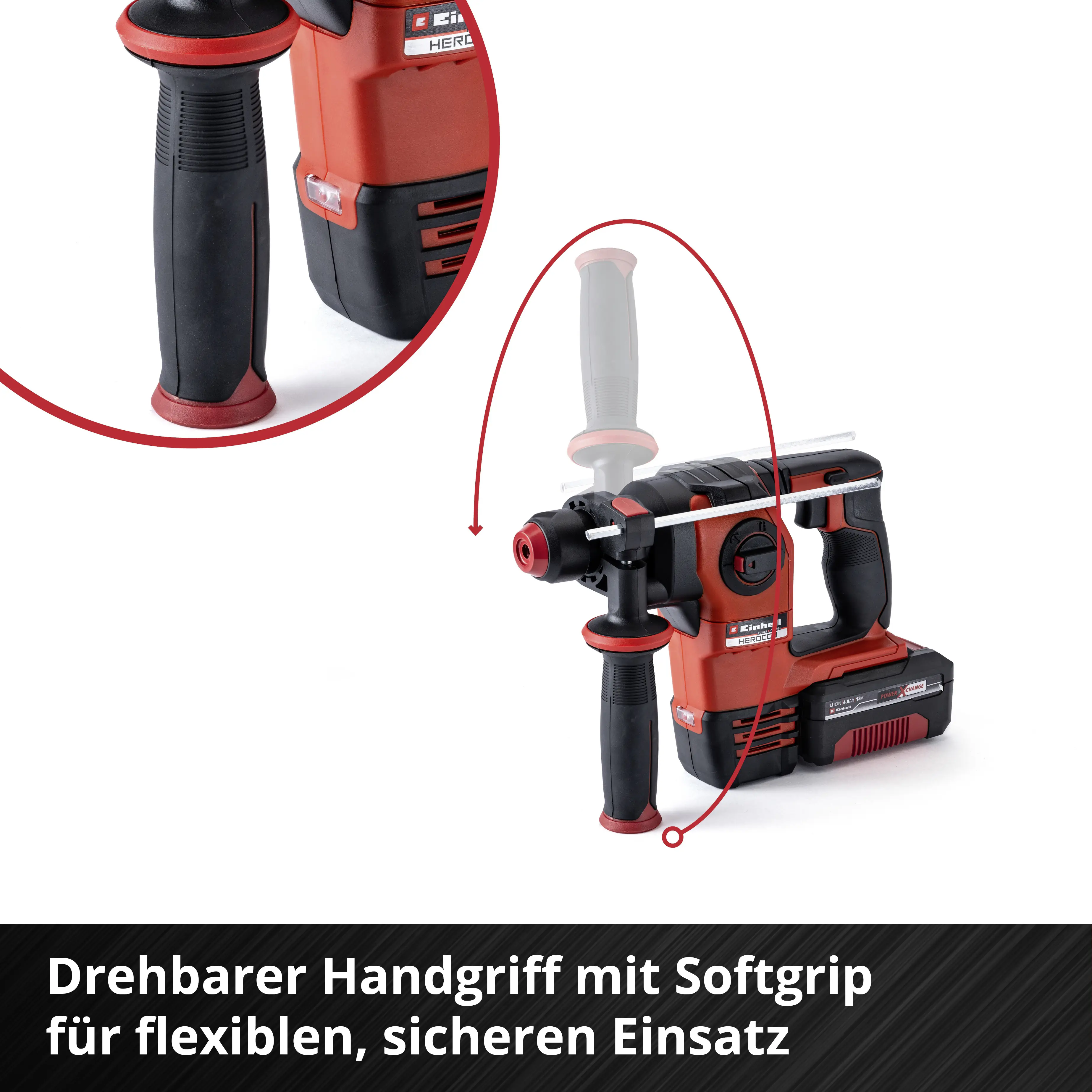 Einhell Professional Akku-Bohrhammer HEROCCO 18/20 Solo 18 V